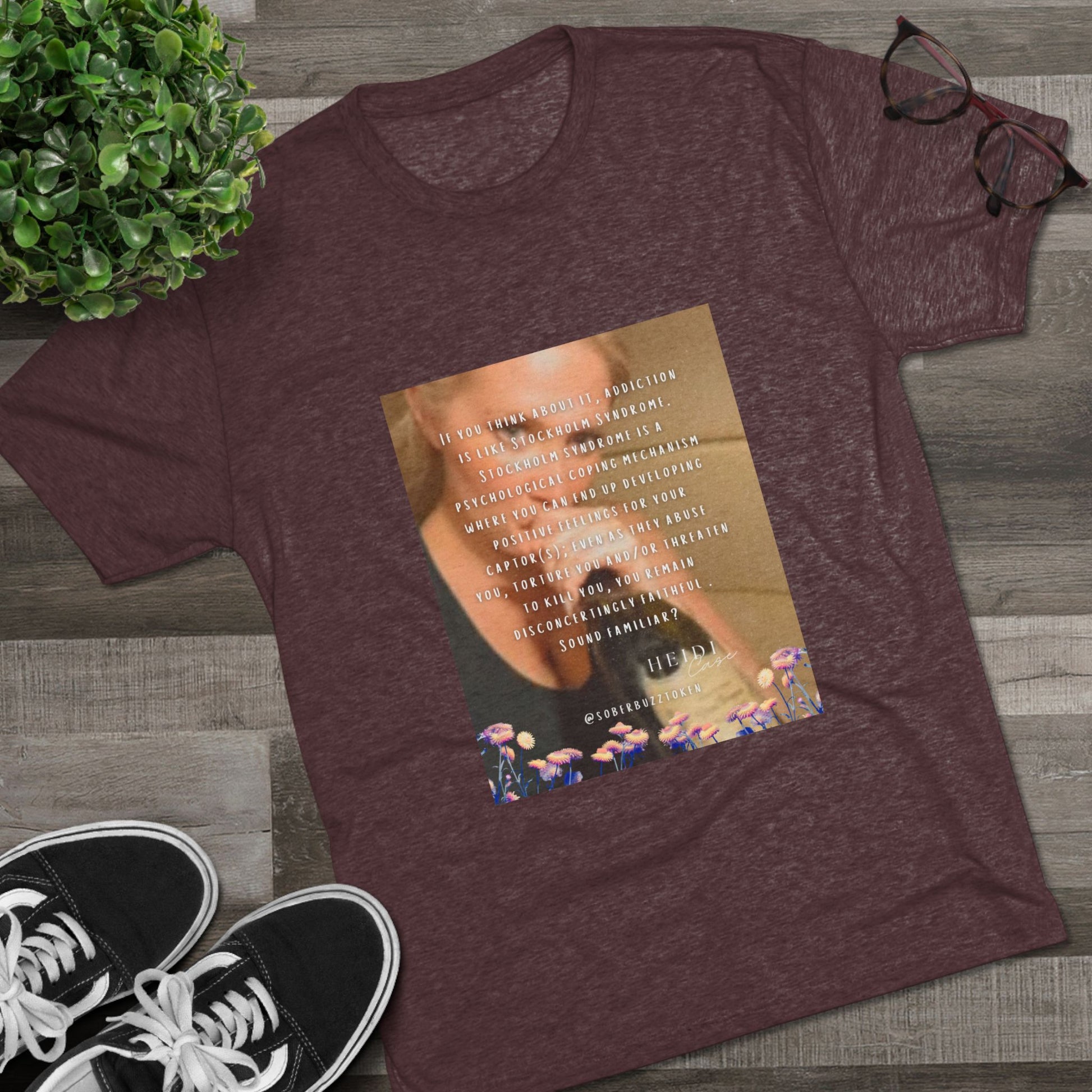 Sober.Buzz Exclusive Inspirational Collection Inspiring Message Tri-Blend Tee, Motivational T-Shirt, Gift for Friends, Self-Care Apparel, Casual Wear, Everyday Inspiration