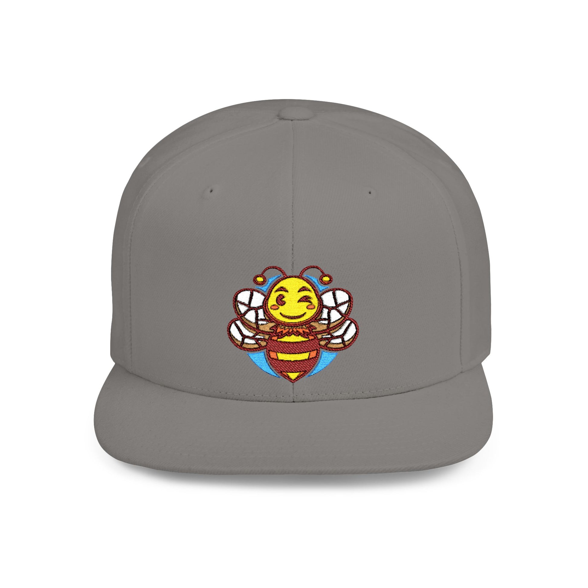 Sober.Buzz Bee Happy Snapback Hat | Fun Bloom Inspired Cap for Outdoors, Parties, Gifts, Festivals, Summer Fashion