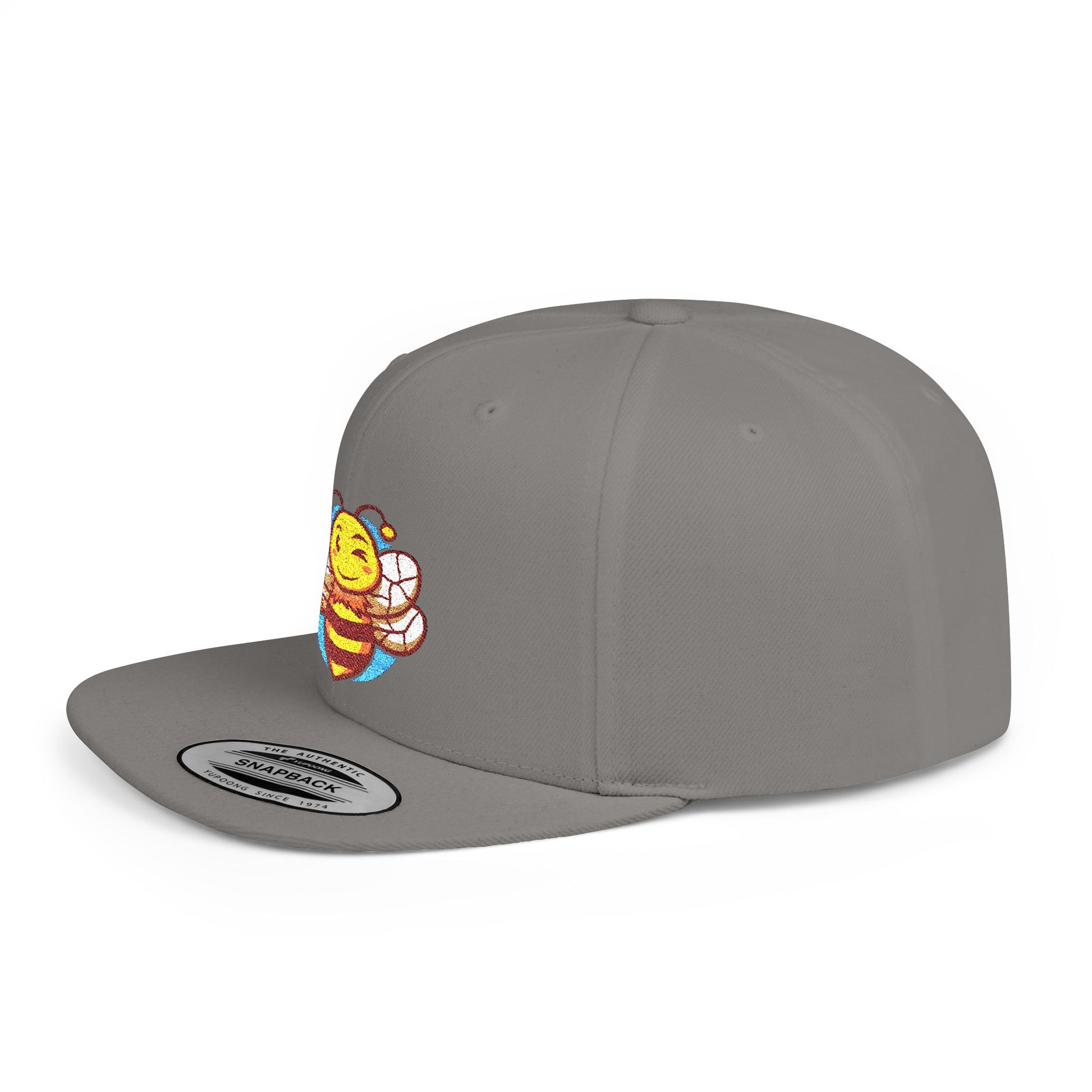 Sober.Buzz Bee Happy Snapback Hat | Fun Bloom Inspired Cap for Outdoors, Parties, Gifts, Festivals, Summer Fashion