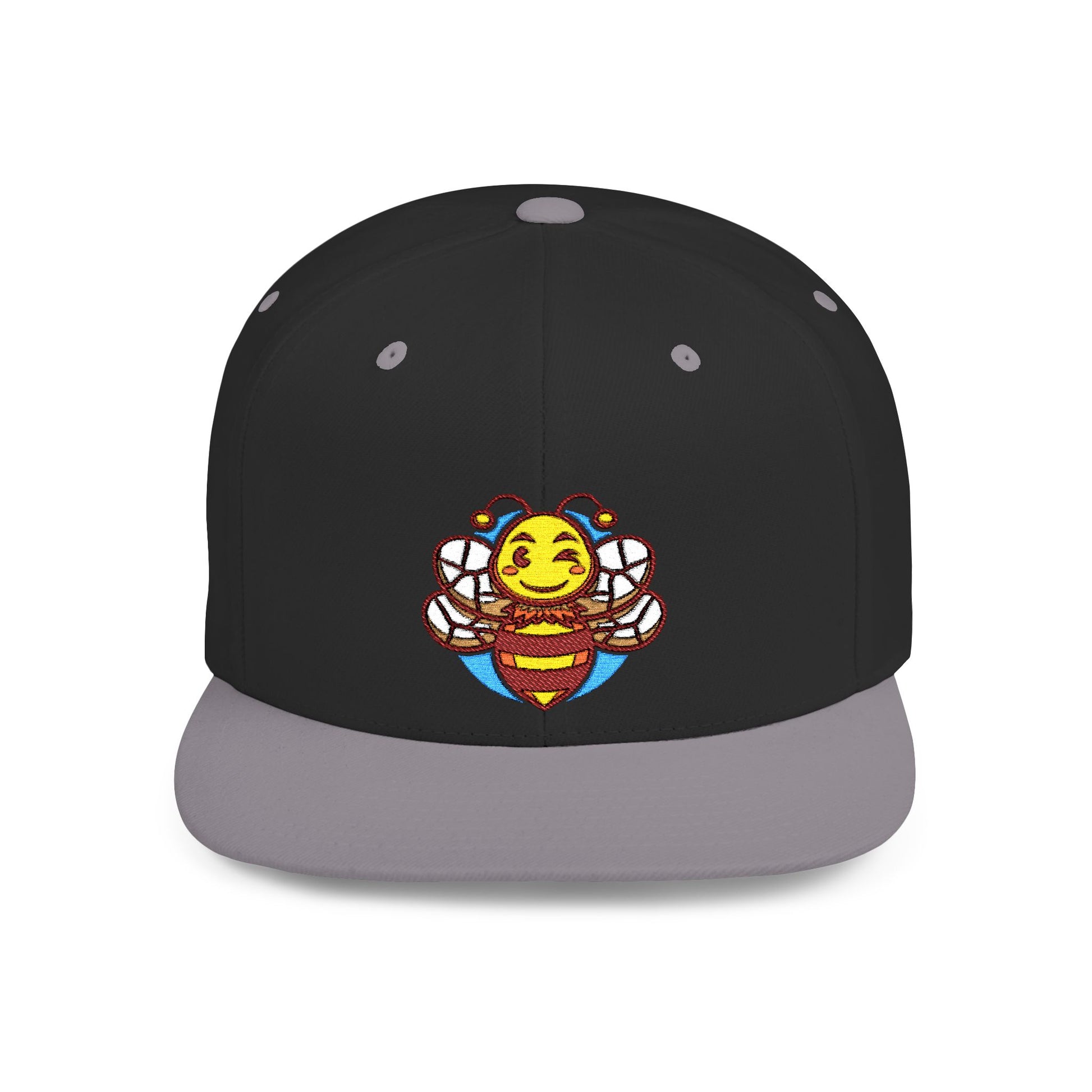 Sober.Buzz Bee Happy Snapback Hat | Fun Bloom Inspired Cap for Outdoors, Parties, Gifts, Festivals, Summer Fashion