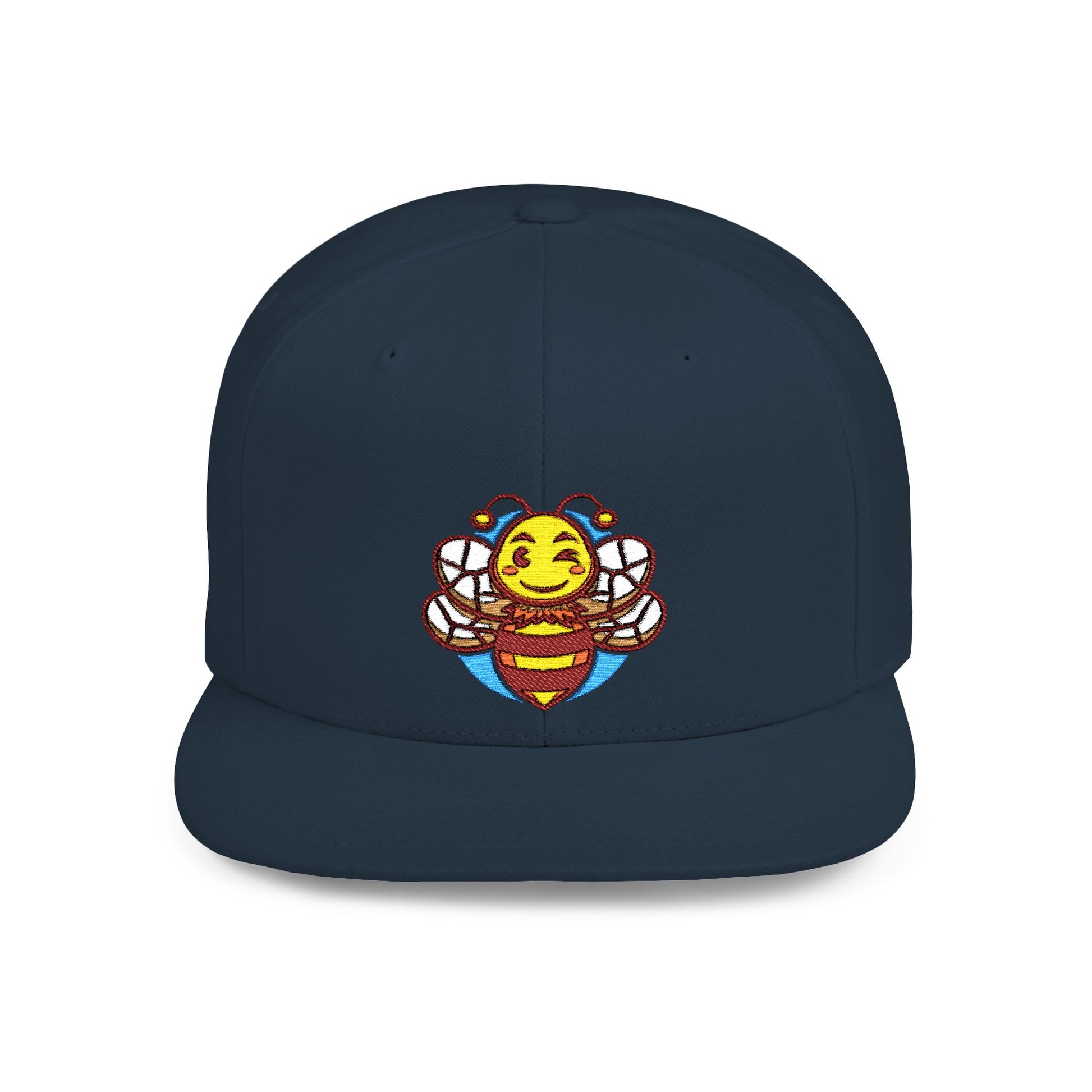 Sober.Buzz Bee Happy Snapback Hat | Fun Bloom Inspired Cap for Outdoors, Parties, Gifts, Festivals, Summer Fashion