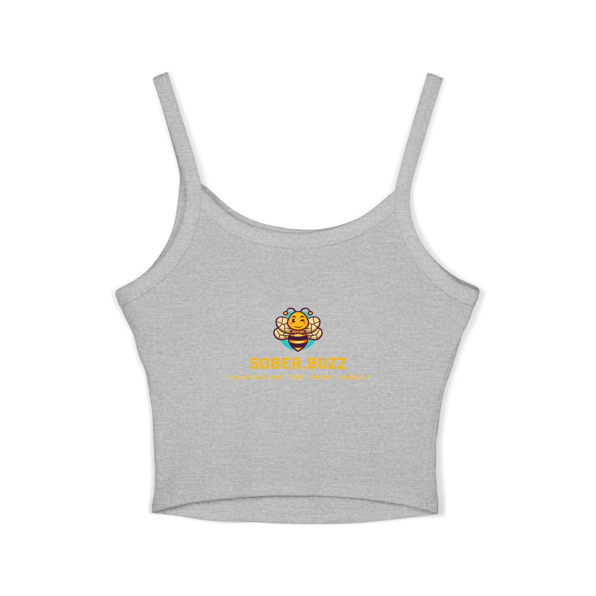 Sober.Buzz Exclusive Inspirational Collection Inspirational Women's Spaghetti Strap Tank Top, Perfect for Summer, Gift for Her, Motivational Apparel, Casual Wear, Comfortable Fit