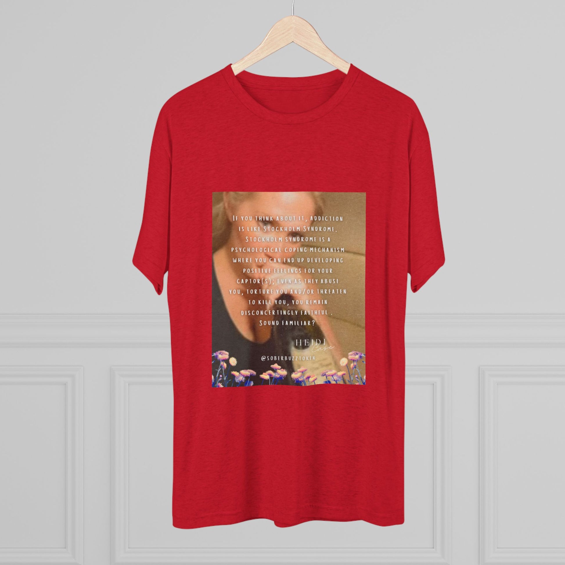 Sober.Buzz Exclusive Inspirational Collection Inspiring Message Tri-Blend Tee, Motivational T-Shirt, Gift for Friends, Self-Care Apparel, Casual Wear, Everyday Inspiration