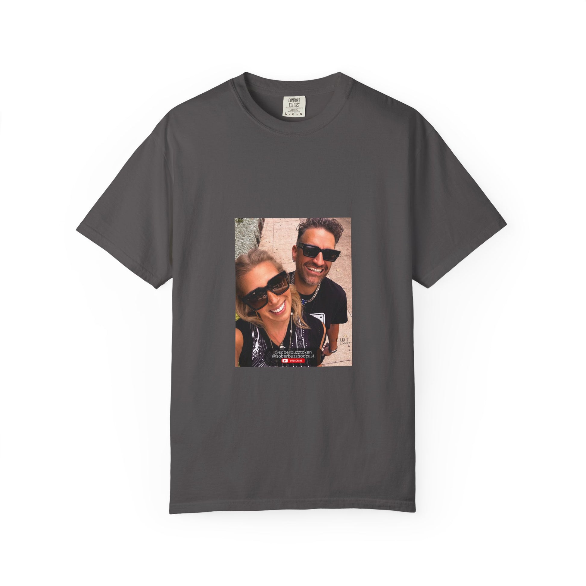 Garment-Dyed T-shirt featuring Sober Buzz Design, Casual Wear, Gift for Friends, Unisex Style, Summer Fashion, Relaxed Fit