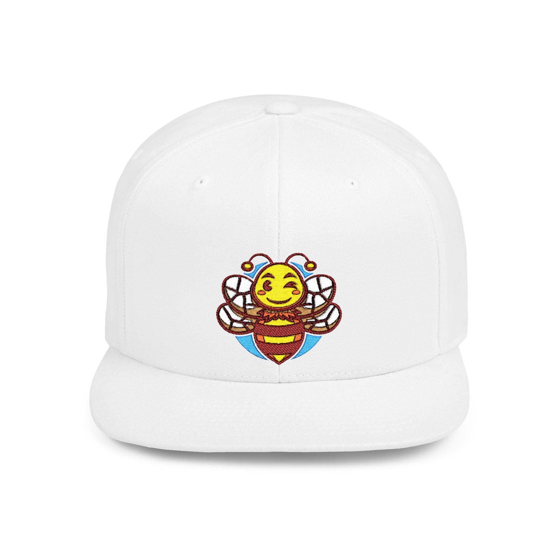 Sober.Buzz Bee Happy Snapback Hat | Fun Bloom Inspired Cap for Outdoors, Parties, Gifts, Festivals, Summer Fashion