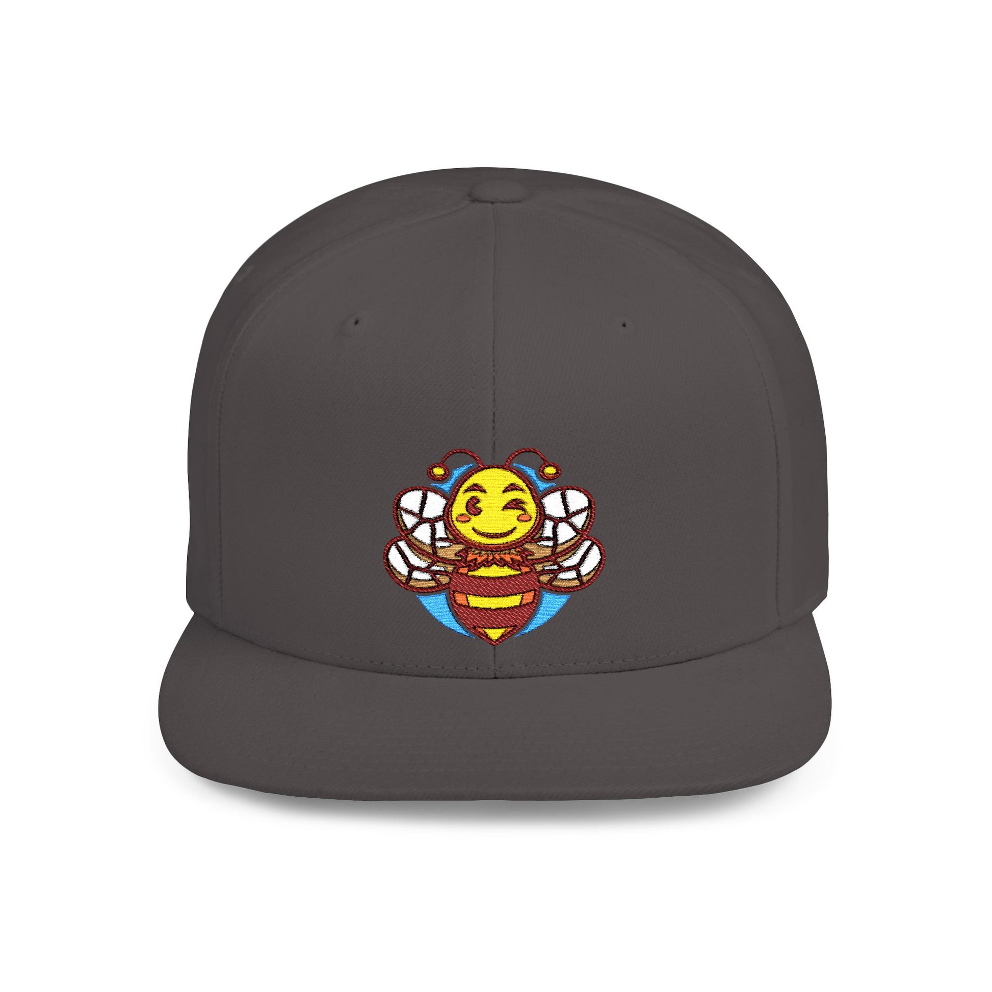 Sober.Buzz Bee Happy Snapback Hat | Fun Bloom Inspired Cap for Outdoors, Parties, Gifts, Festivals, Summer Fashion