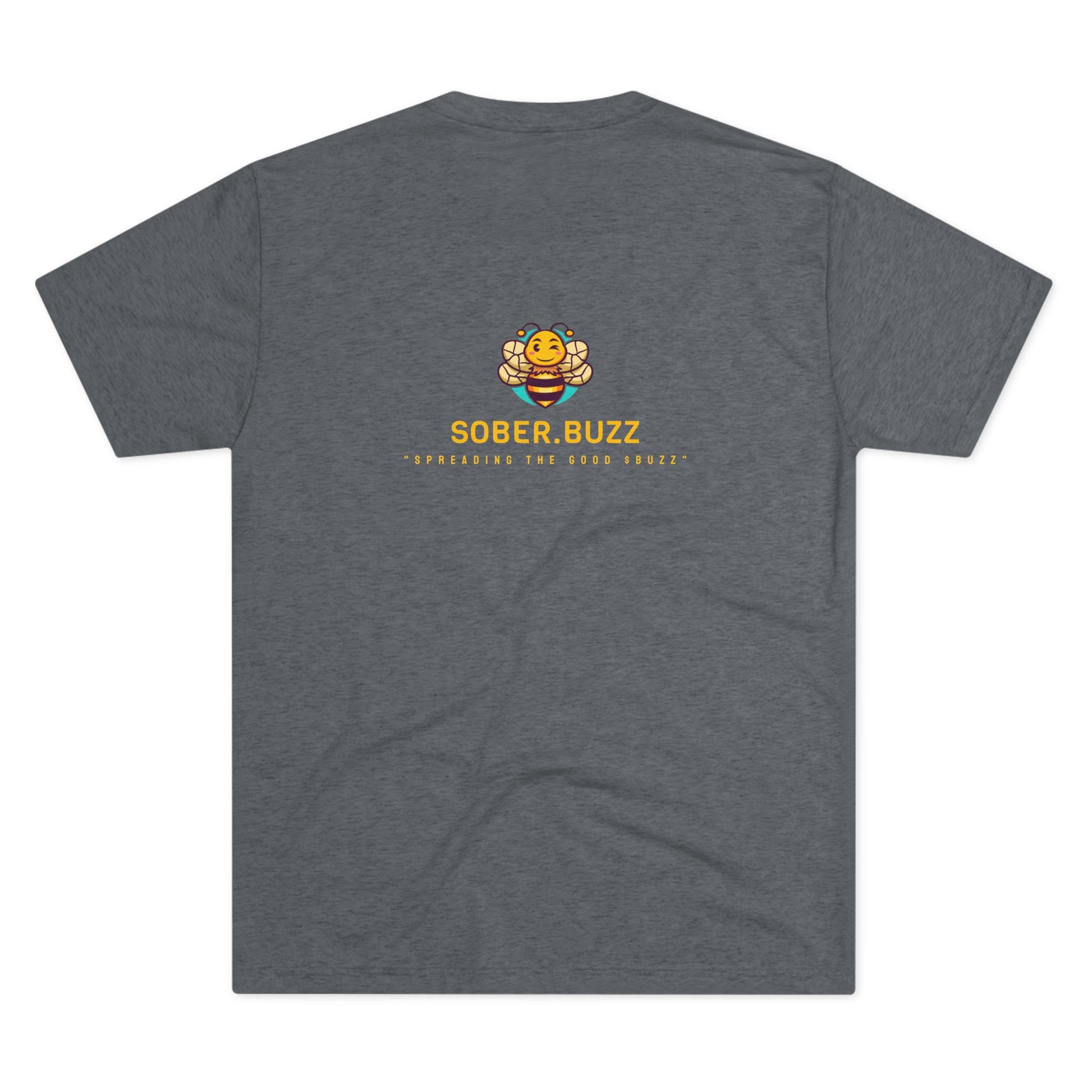 Sober.Buzz Exclusive Inspirational Collection Crew Tee - Inspirational Unisex Shirt for Recovery, Self-Care, Gifts, Casual Wear, Motivation