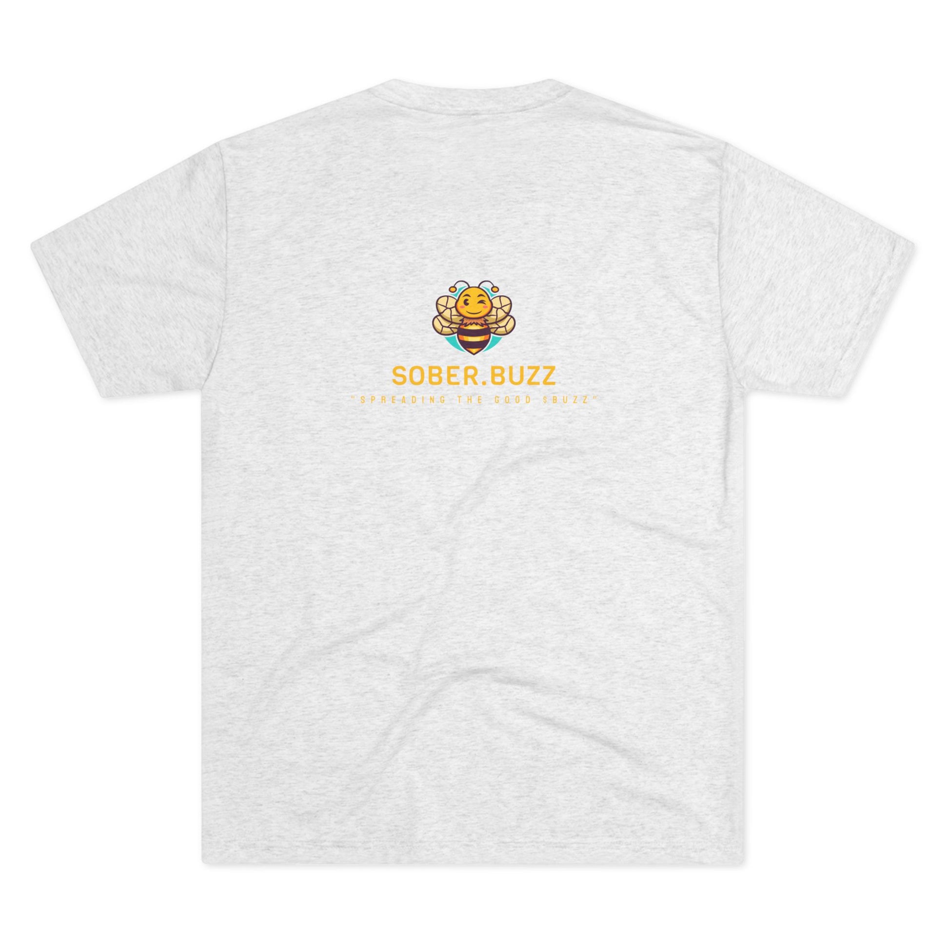 Sober.Buzz Exclusive Inspirational Collection Crew Tee - Inspirational Unisex Shirt for Recovery, Self-Care, Gifts, Casual Wear, Motivation