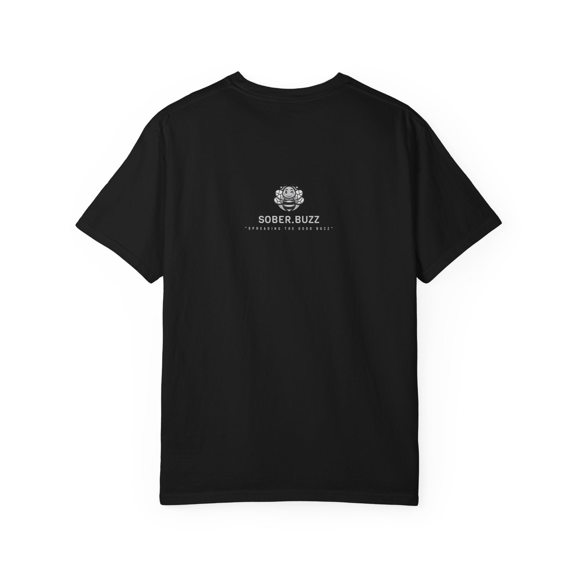 Garment-Dyed T-shirt featuring Sober Buzz Design, Casual Wear, Gift for Friends, Unisex Style, Summer Fashion, Relaxed Fit