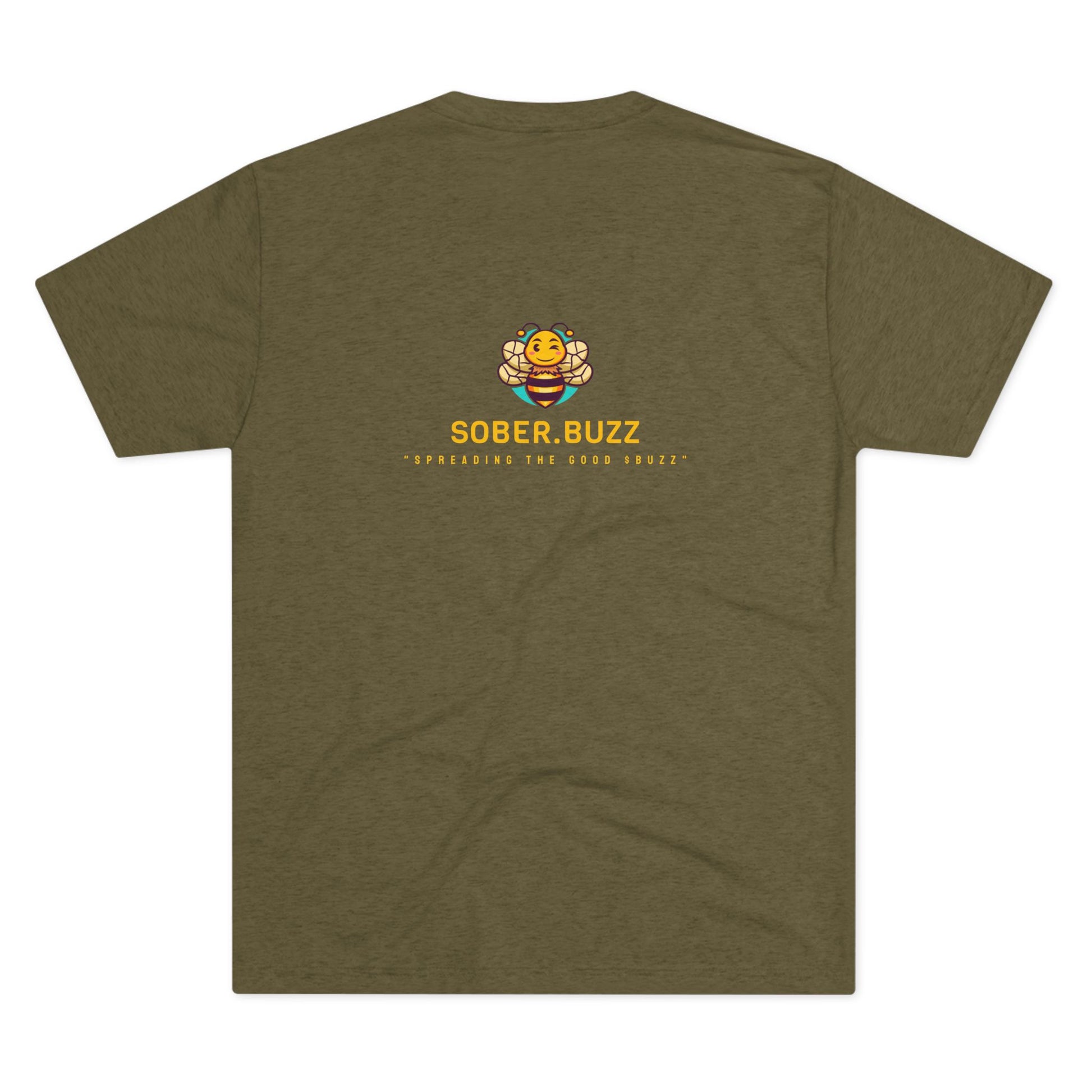 Sober.Buzz Exclusive Inspirational Collection Crew Tee - Inspirational Unisex Shirt for Recovery, Self-Care, Gifts, Casual Wear, Motivation