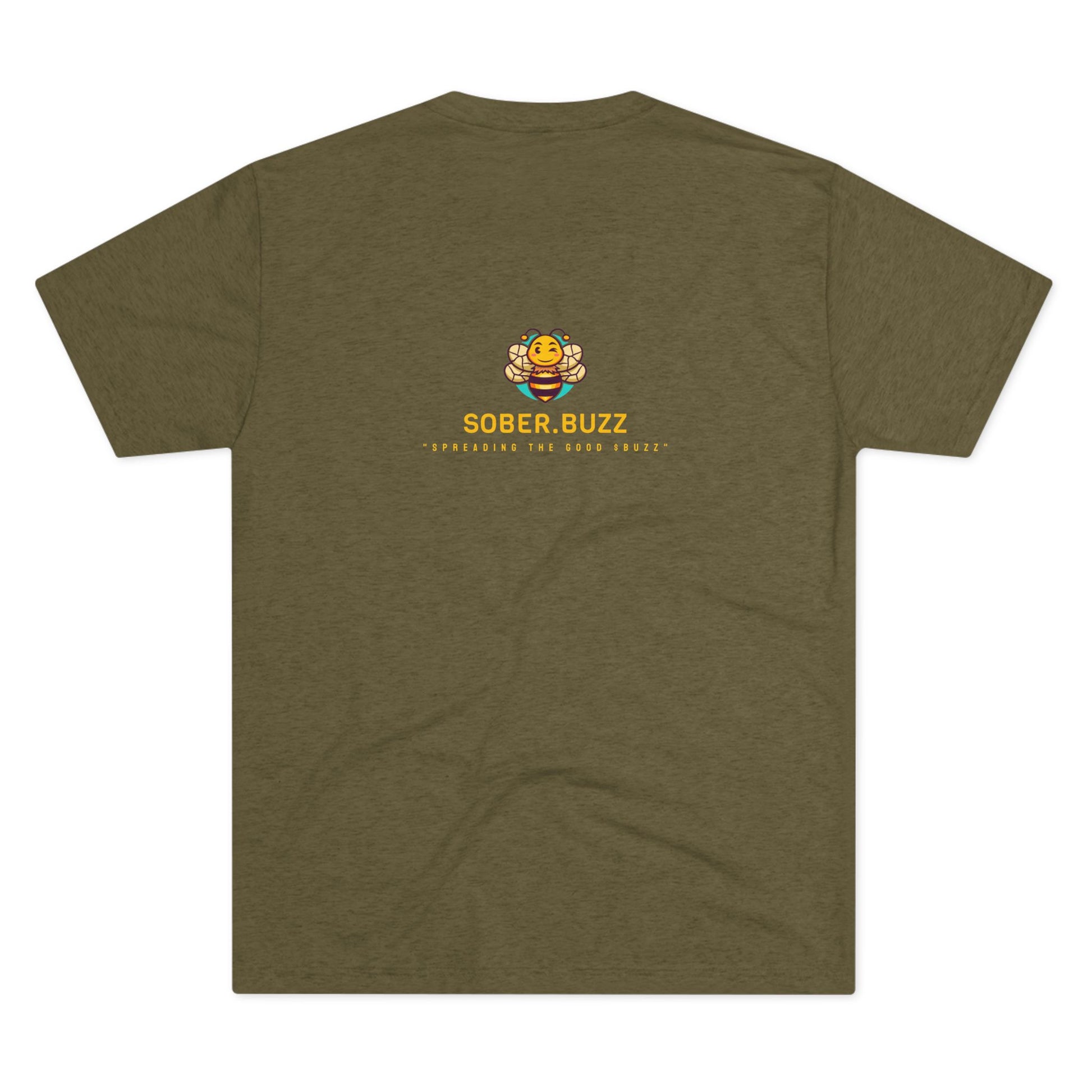 Sober.Buzz Exclusive Inspirational Collection Inspiring Message Tri-Blend Tee, Motivational T-Shirt, Gift for Friends, Self-Care Apparel, Casual Wear, Everyday Inspiration