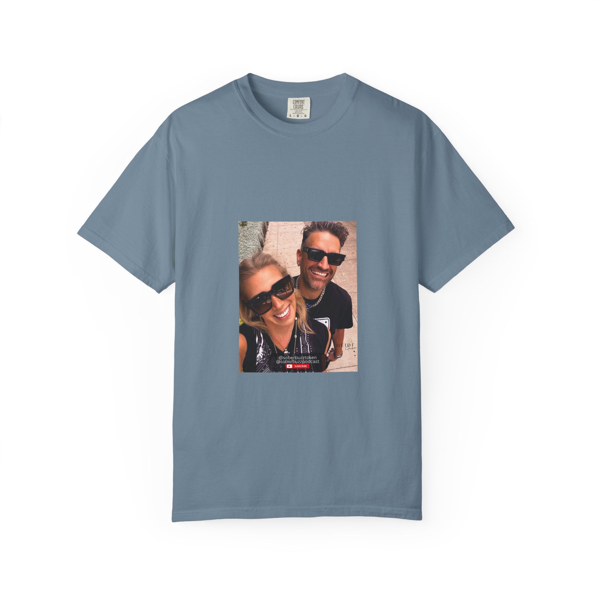Garment-Dyed T-shirt featuring Sober Buzz Design, Casual Wear, Gift for Friends, Unisex Style, Summer Fashion, Relaxed Fit