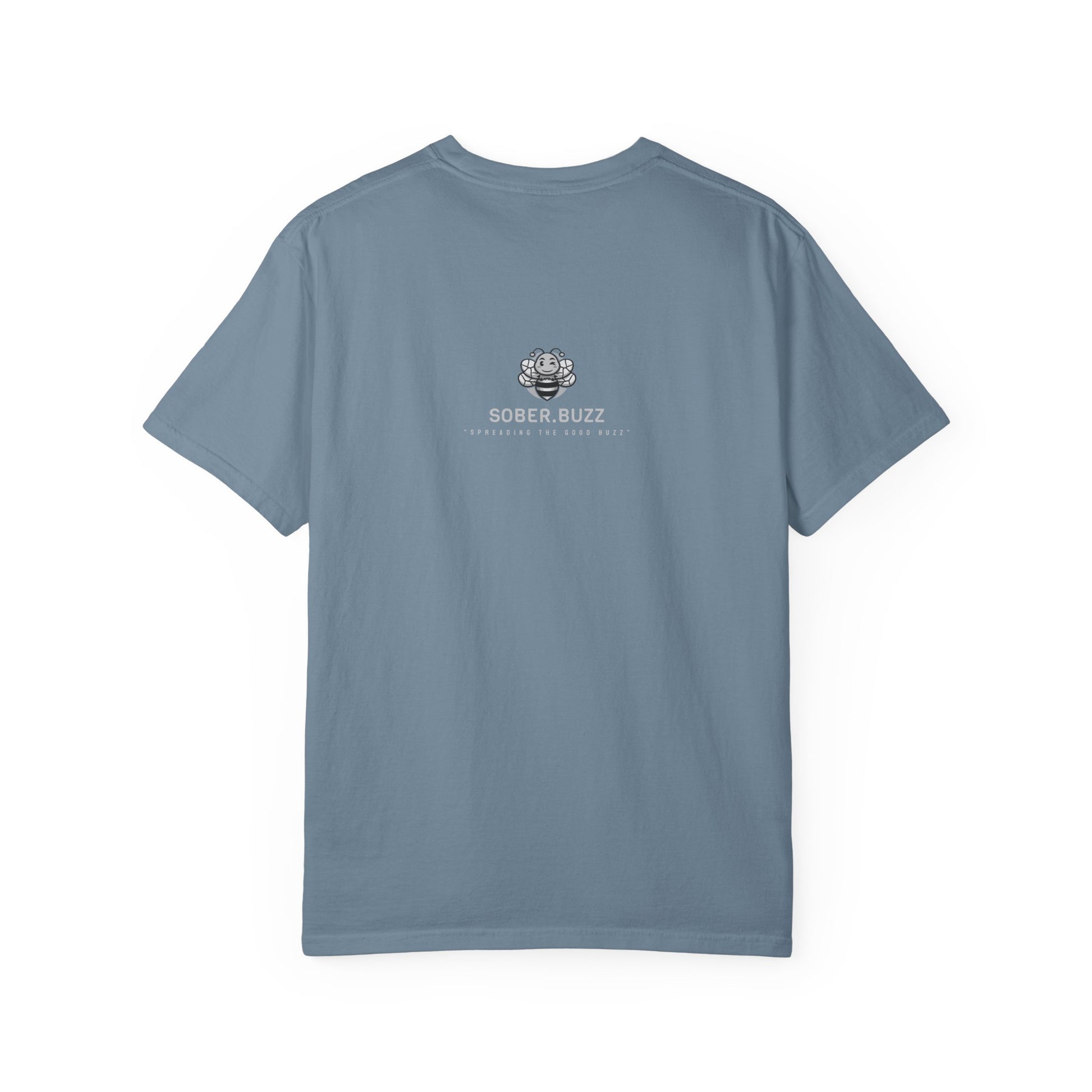 Garment-Dyed T-shirt featuring Sober Buzz Design, Casual Wear, Gift for Friends, Unisex Style, Summer Fashion, Relaxed Fit
