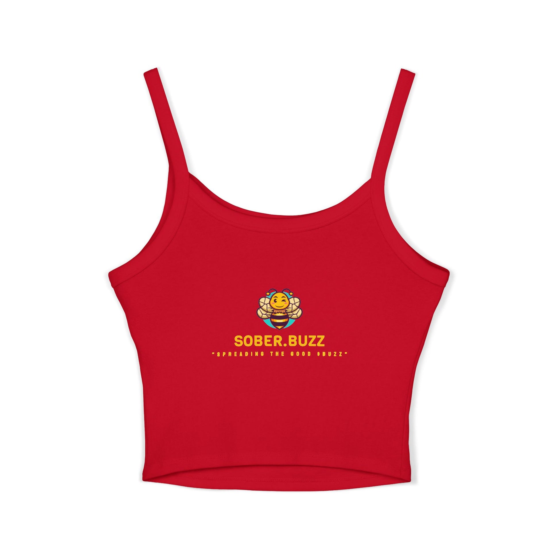 Sober.Buzz Exclusive Inspirational Collection Inspirational Women's Spaghetti Strap Tank Top, Perfect for Summer, Gift for Her, Motivational Apparel, Casual Wear, Comfortable Fit