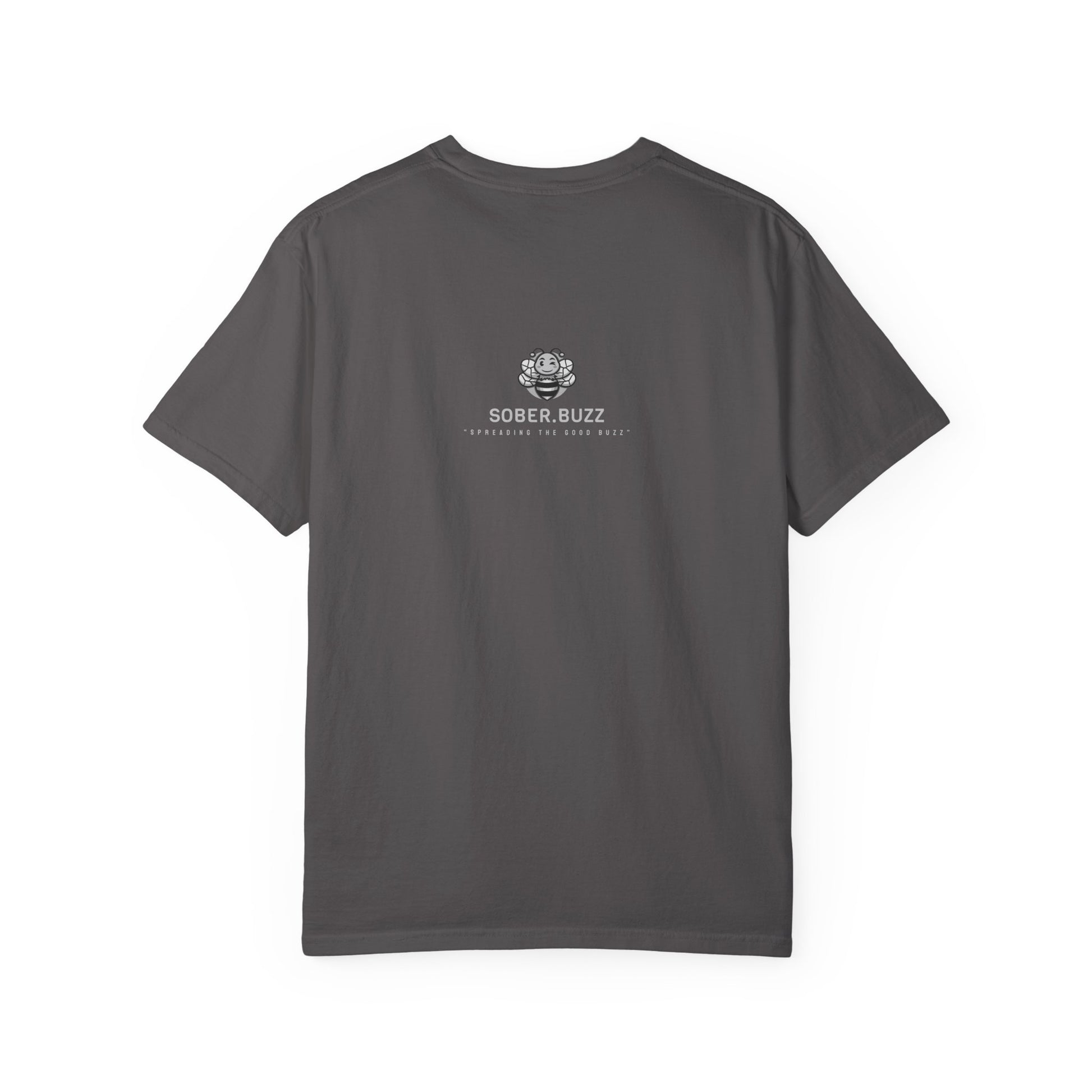 Garment-Dyed T-shirt featuring Sober Buzz Design, Casual Wear, Gift for Friends, Unisex Style, Summer Fashion, Relaxed Fit
