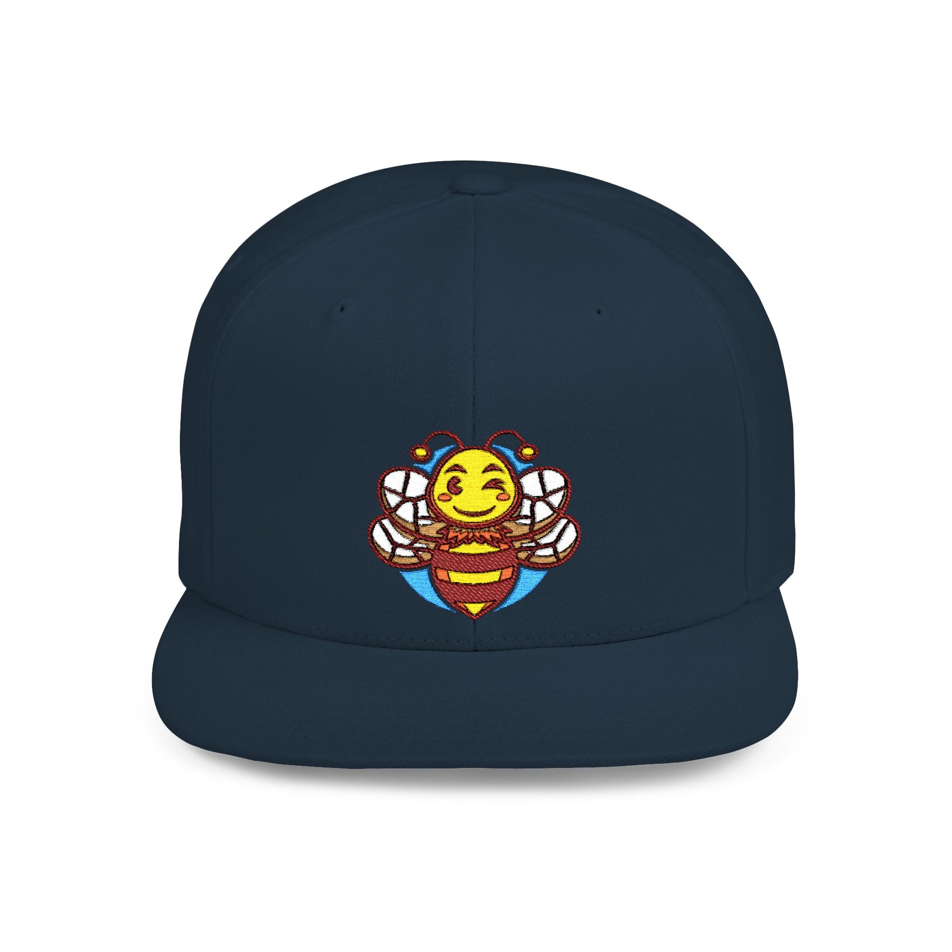 Sober.Buzz Bee Happy Snapback Hat | Fun Bloom Inspired Cap for Outdoors, Parties, Gifts, Festivals, Summer Fashion