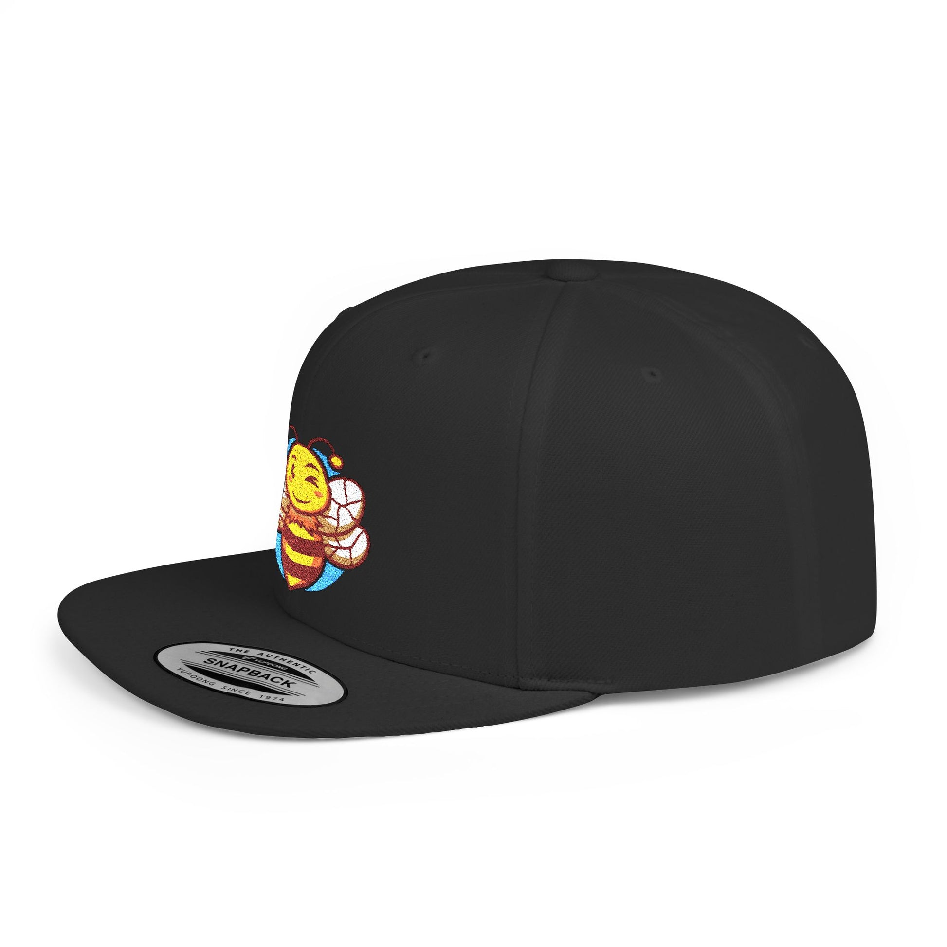 Sober.Buzz Bee Happy Snapback Hat | Fun Bloom Inspired Cap for Outdoors, Parties, Gifts, Festivals, Summer Fashion