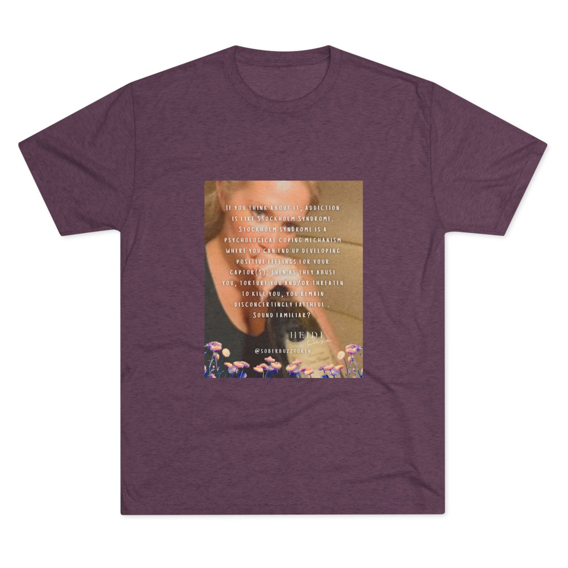 Sober.Buzz Exclusive Inspirational Collection Inspiring Message Tri-Blend Tee, Motivational T-Shirt, Gift for Friends, Self-Care Apparel, Casual Wear, Everyday Inspiration