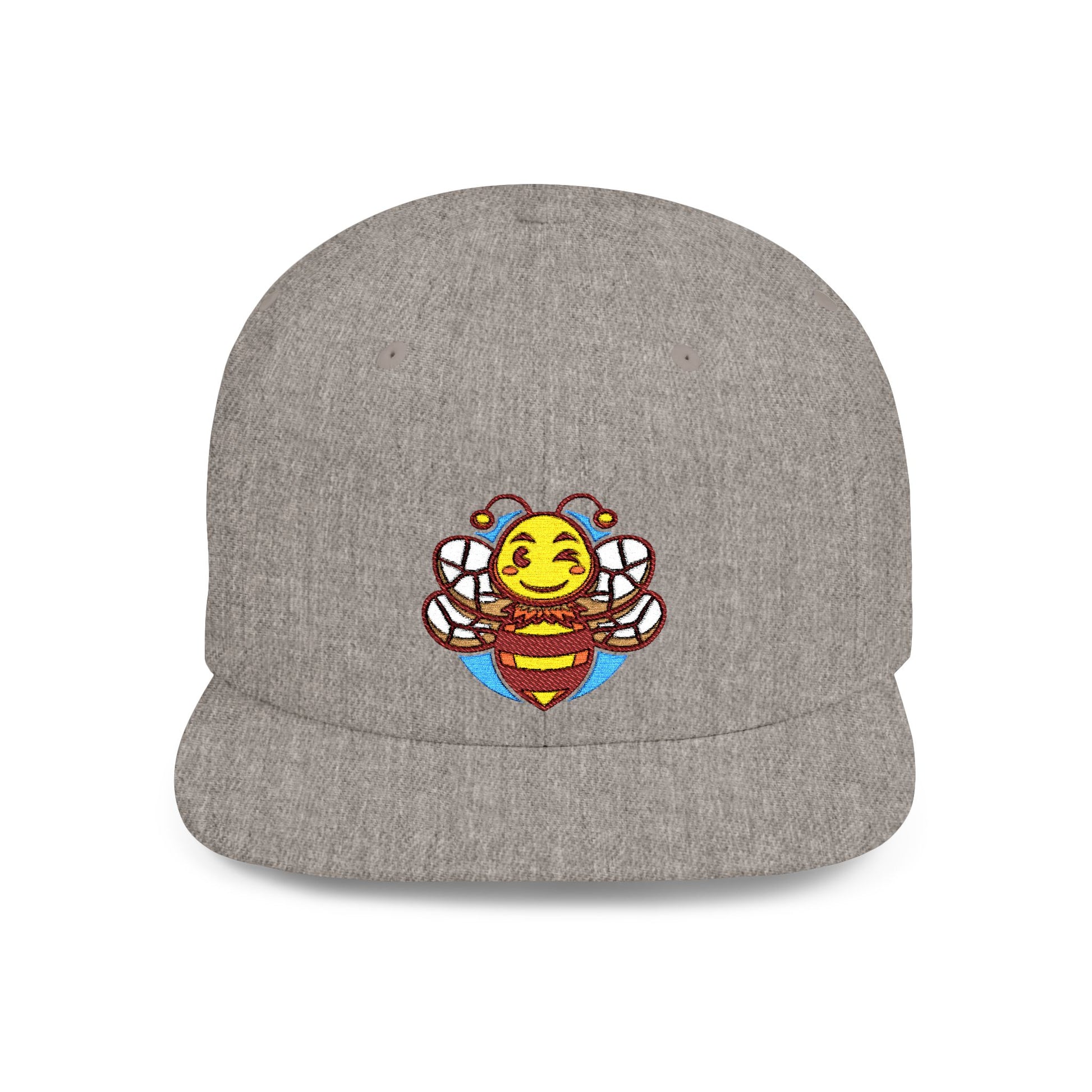 Sober.Buzz Bee Happy Snapback Hat | Fun Bloom Inspired Cap for Outdoors, Parties, Gifts, Festivals, Summer Fashion