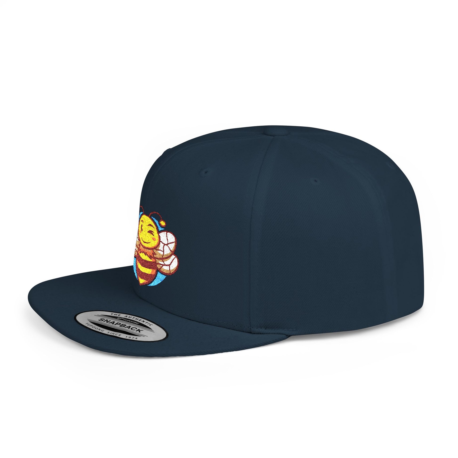 Sober.Buzz Bee Happy Snapback Hat | Fun Bloom Inspired Cap for Outdoors, Parties, Gifts, Festivals, Summer Fashion
