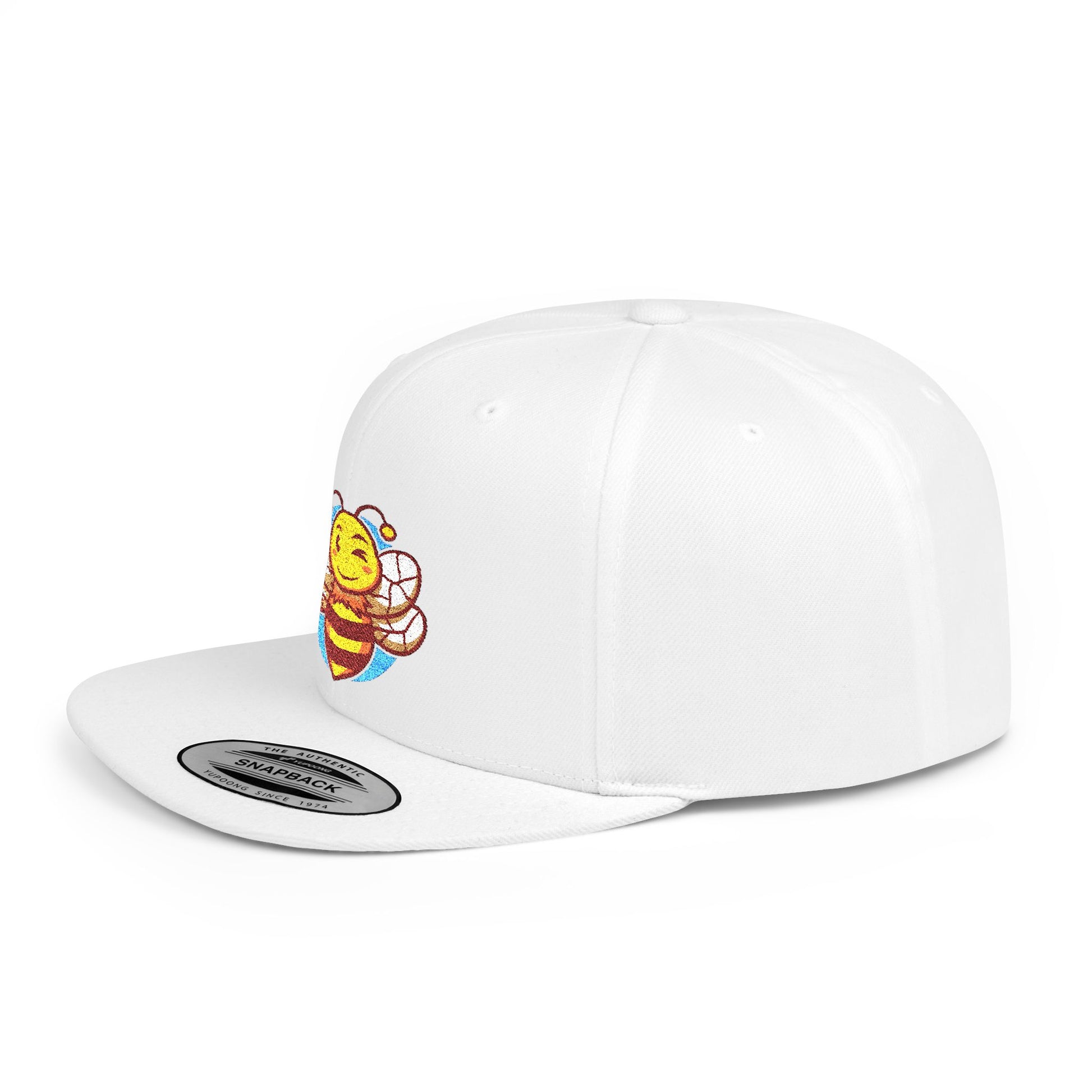 Sober.Buzz Bee Happy Snapback Hat | Fun Bloom Inspired Cap for Outdoors, Parties, Gifts, Festivals, Summer Fashion