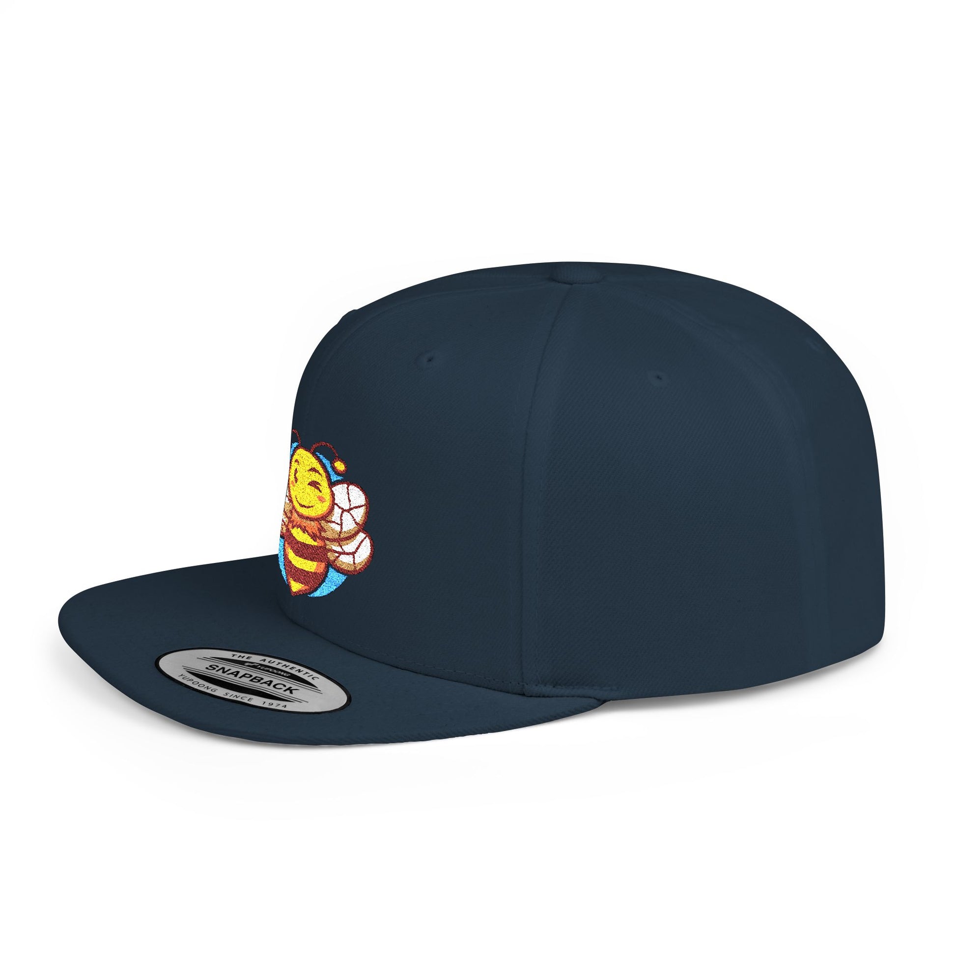 Sober.Buzz Bee Happy Snapback Hat | Fun Bloom Inspired Cap for Outdoors, Parties, Gifts, Festivals, Summer Fashion