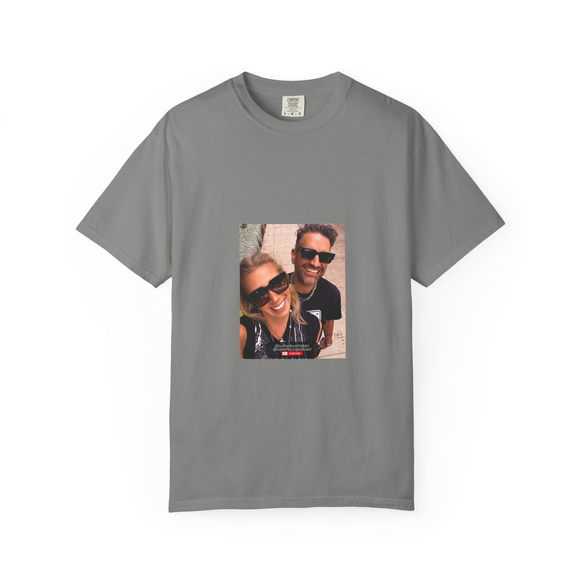 Garment-Dyed T-shirt featuring Sober Buzz Design, Casual Wear, Gift for Friends, Unisex Style, Summer Fashion, Relaxed Fit