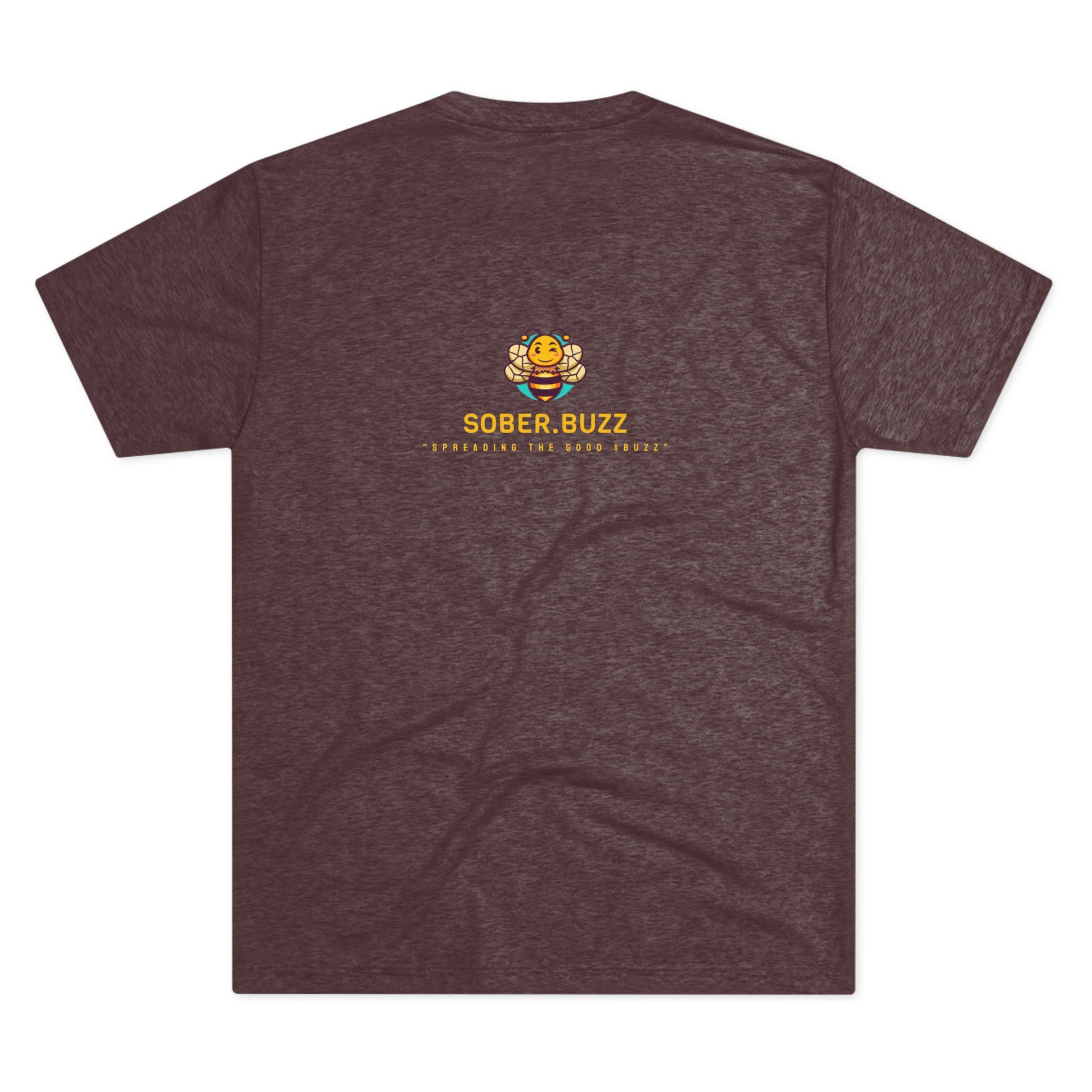 Sober.Buzz Exclusive Inspirational Collection Inspiring Message Tri-Blend Tee, Motivational T-Shirt, Gift for Friends, Self-Care Apparel, Casual Wear, Everyday Inspiration