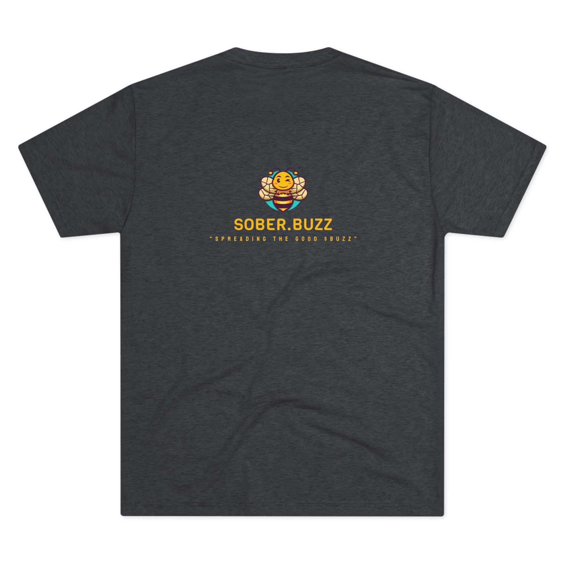 Sober.Buzz Exclusive Inspirational Collection Crew Tee - Inspirational Unisex Shirt for Recovery, Self-Care, Gifts, Casual Wear, Motivation