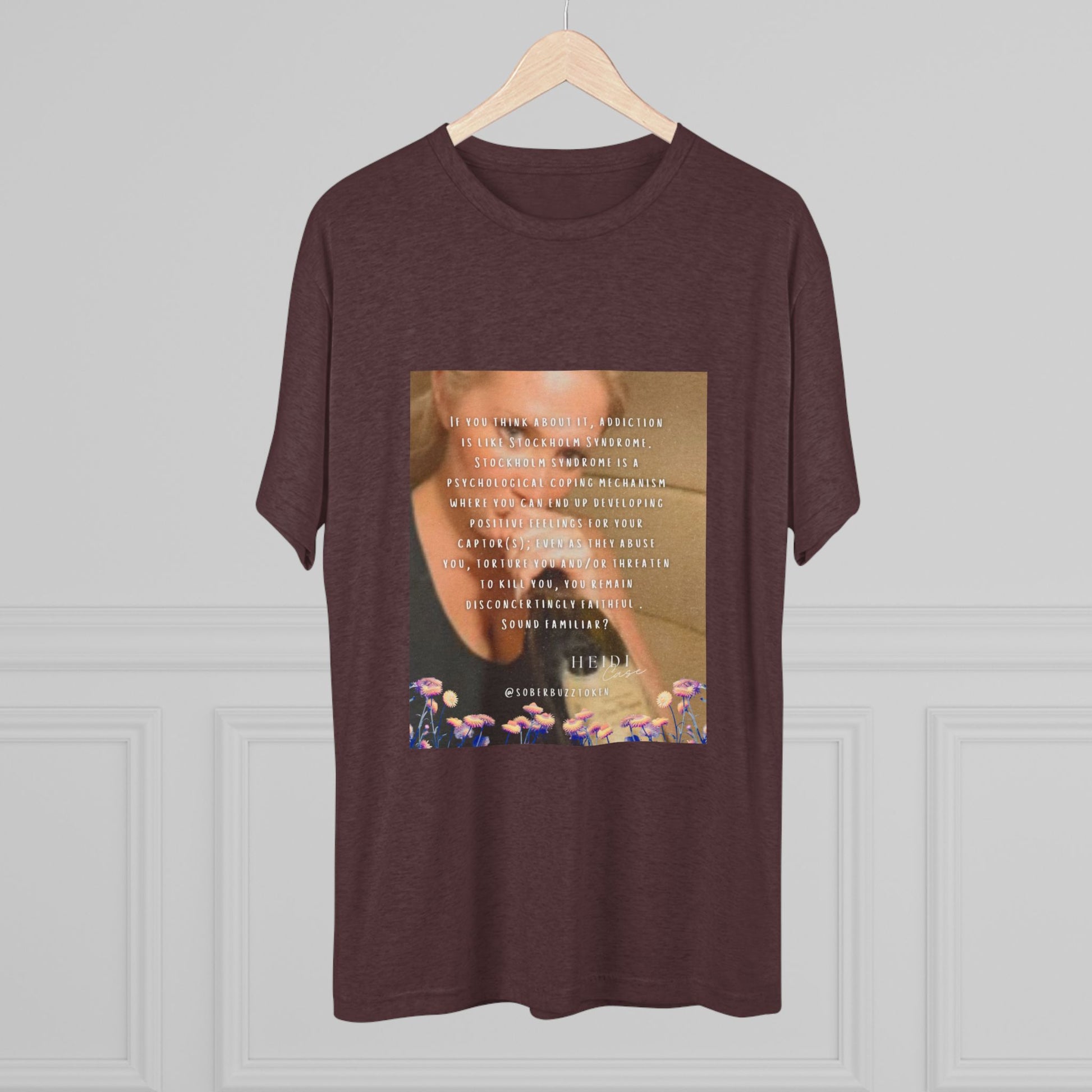 Sober.Buzz Exclusive Inspirational Collection Inspiring Message Tri-Blend Tee, Motivational T-Shirt, Gift for Friends, Self-Care Apparel, Casual Wear, Everyday Inspiration