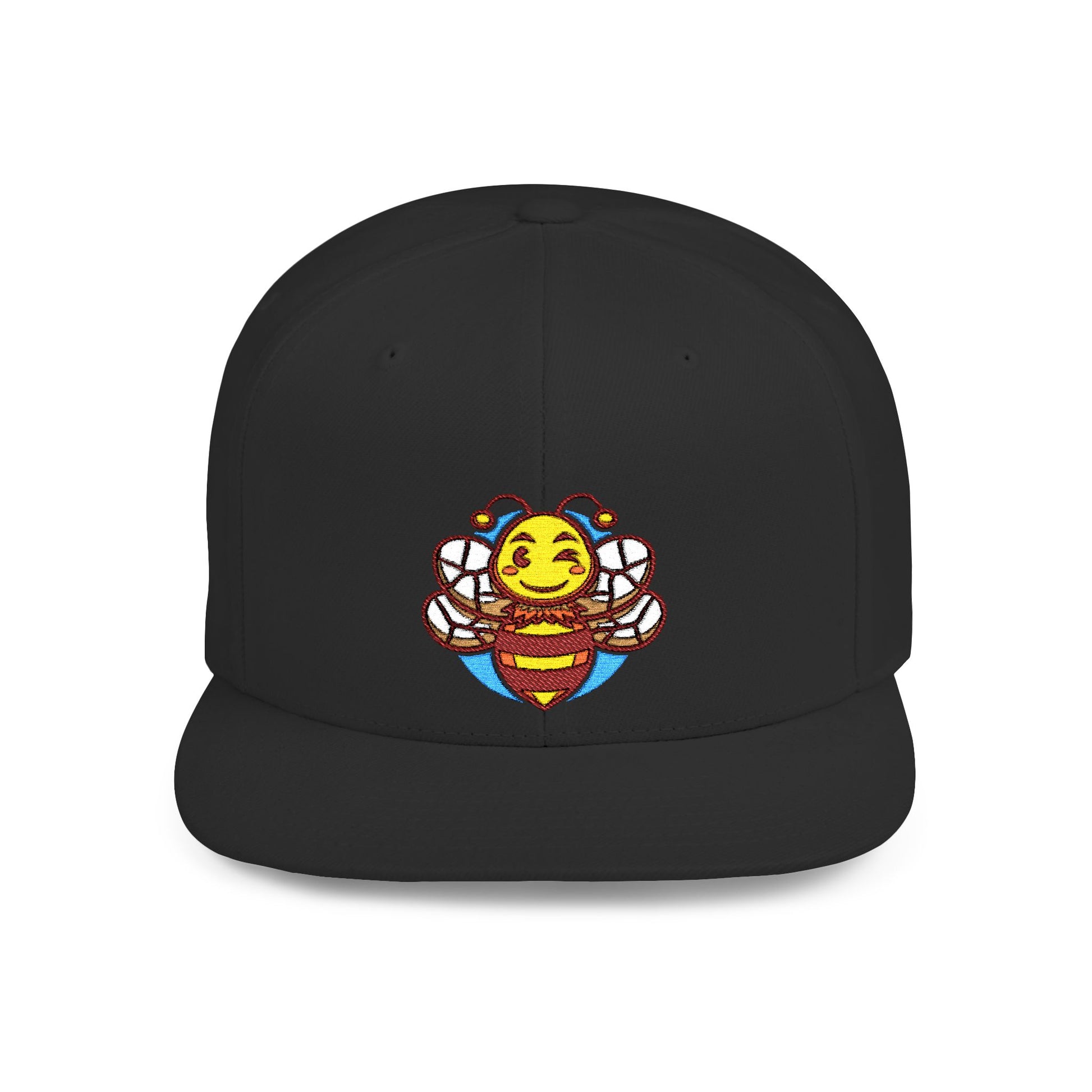 Sober.Buzz Bee Happy Snapback Hat | Fun Bloom Inspired Cap for Outdoors, Parties, Gifts, Festivals, Summer Fashion