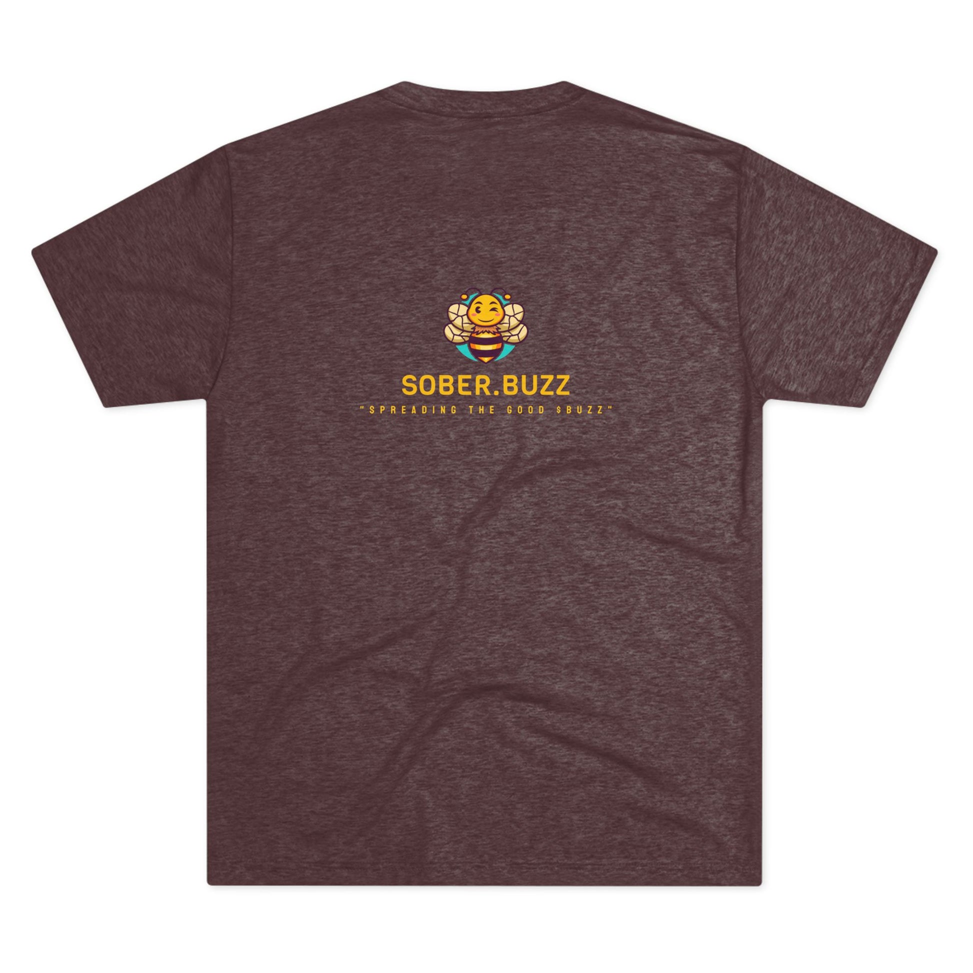 Sober.Buzz Exclusive Inspirational Collection Crew Tee - Inspirational Unisex Shirt for Recovery, Self-Care, Gifts, Casual Wear, Motivation