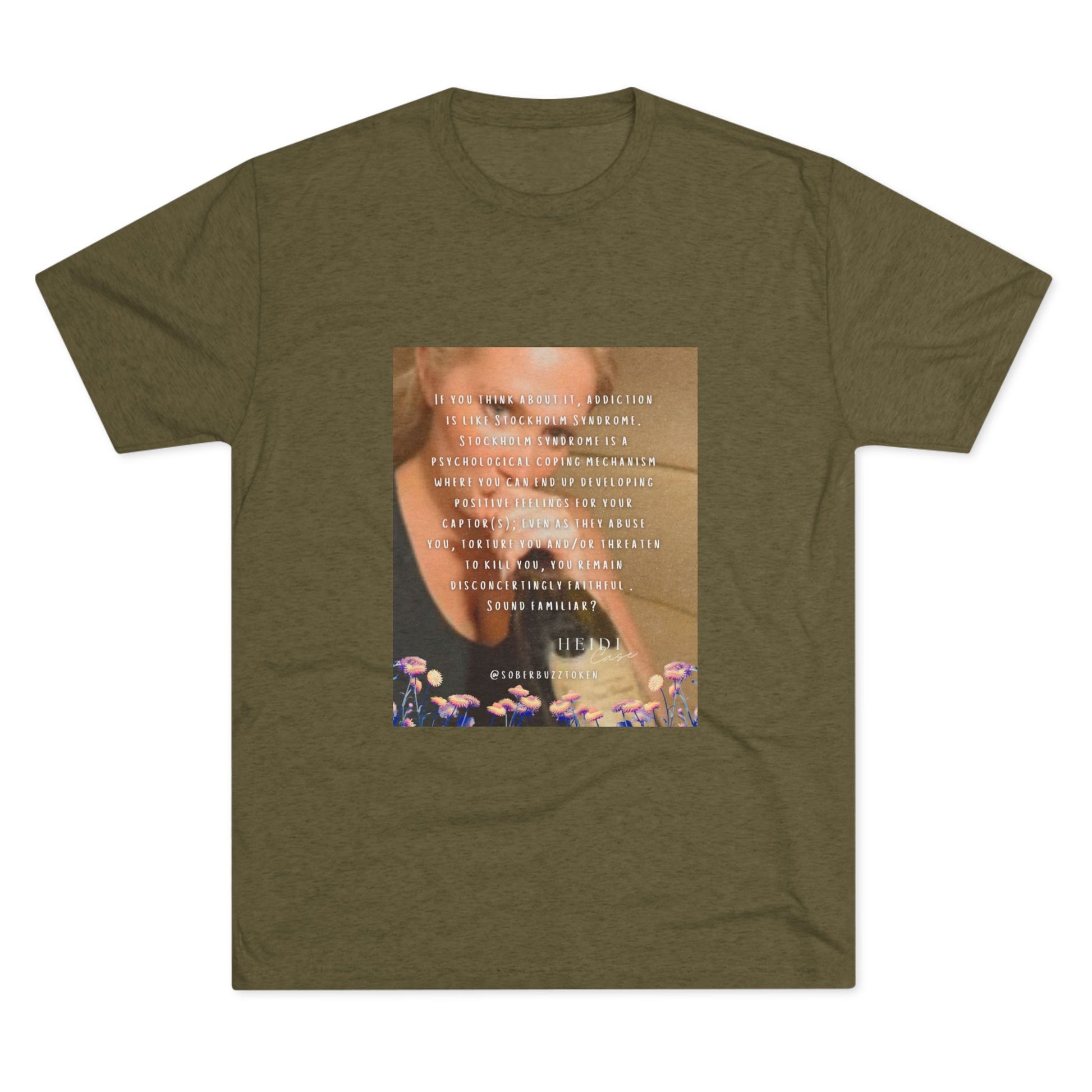 Sober.Buzz Exclusive Inspirational Collection Inspiring Message Tri-Blend Tee, Motivational T-Shirt, Gift for Friends, Self-Care Apparel, Casual Wear, Everyday Inspiration