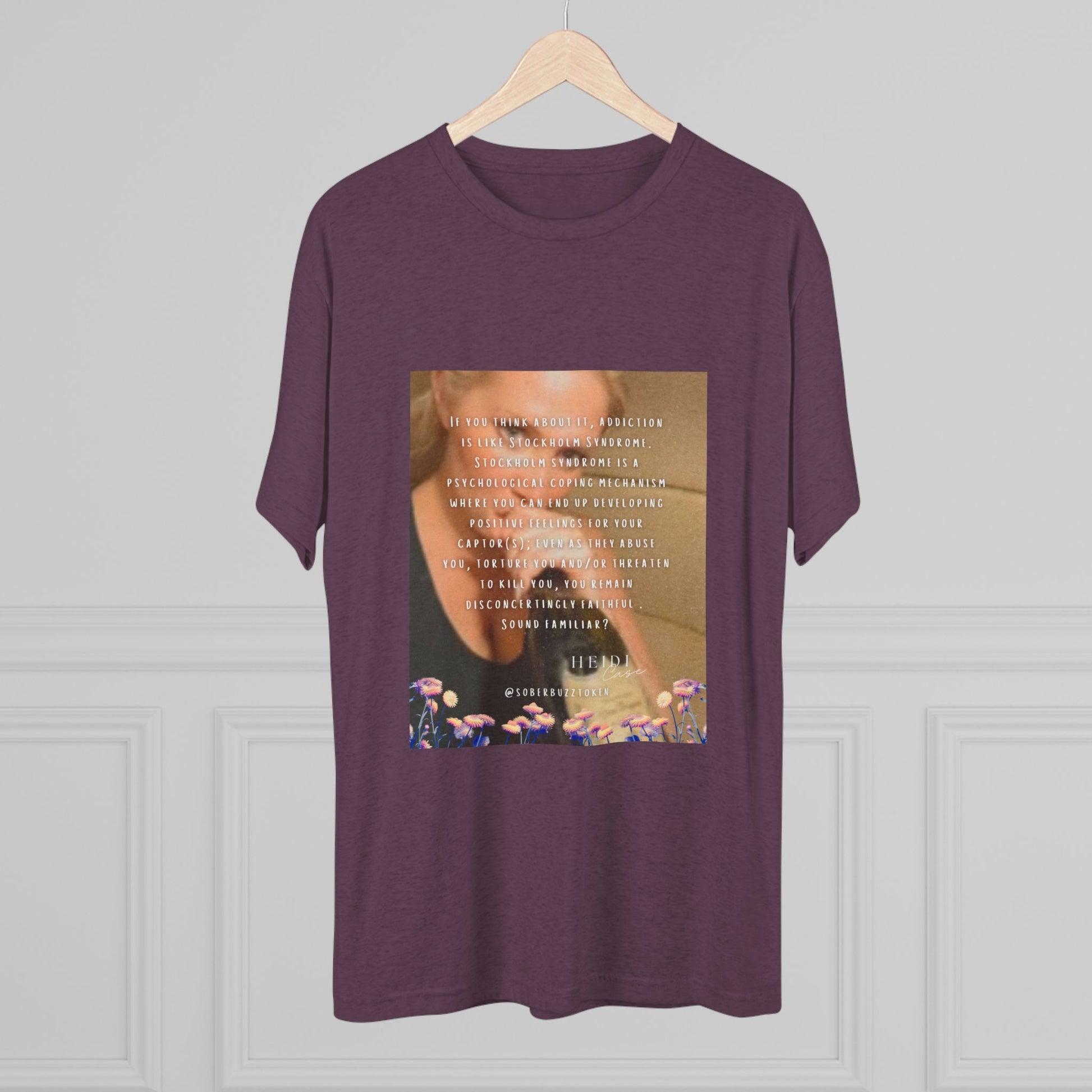 Sober.Buzz Exclusive Inspirational Collection Inspiring Message Tri-Blend Tee, Motivational T-Shirt, Gift for Friends, Self-Care Apparel, Casual Wear, Everyday Inspiration