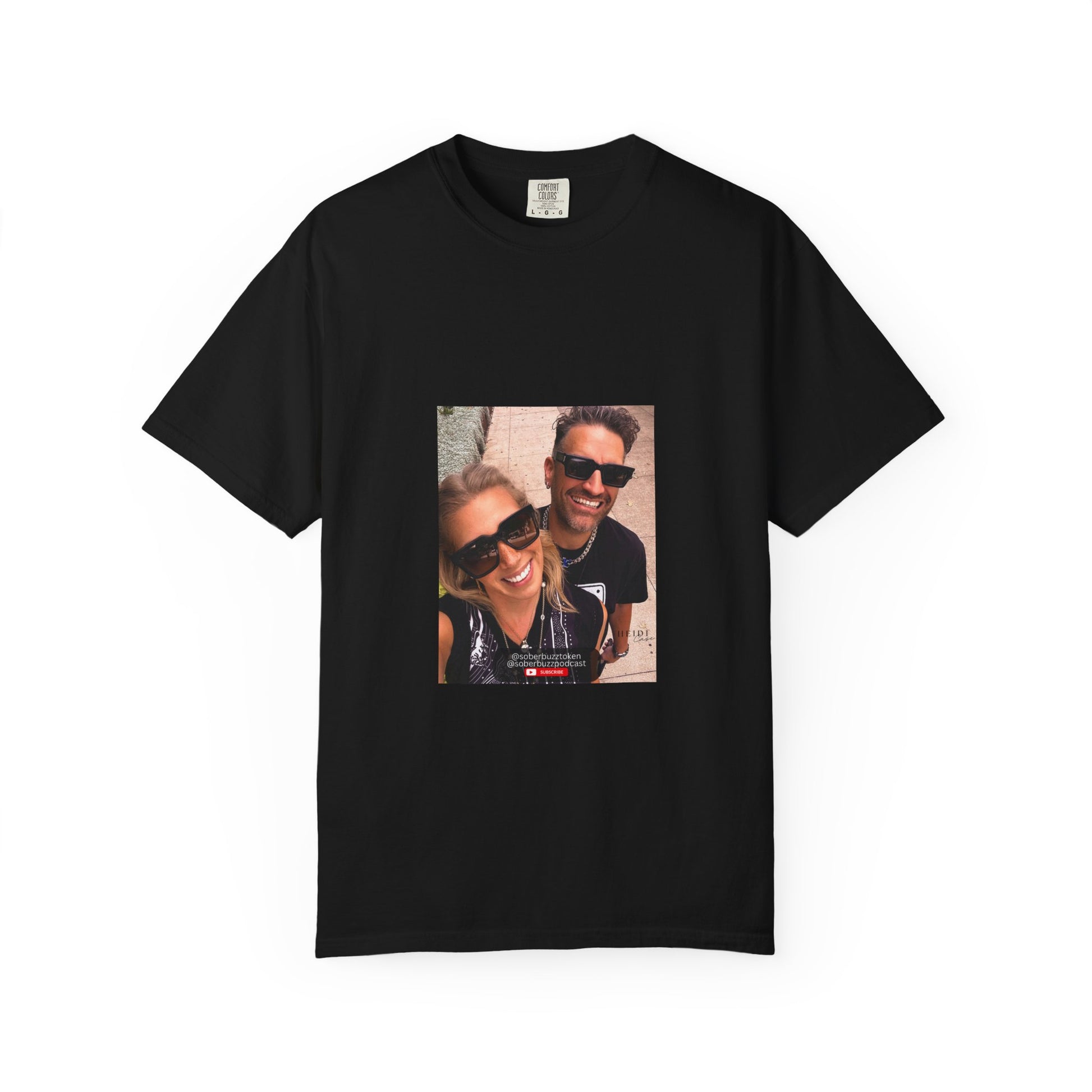 Garment-Dyed T-shirt featuring Sober Buzz Design, Casual Wear, Gift for Friends, Unisex Style, Summer Fashion, Relaxed Fit