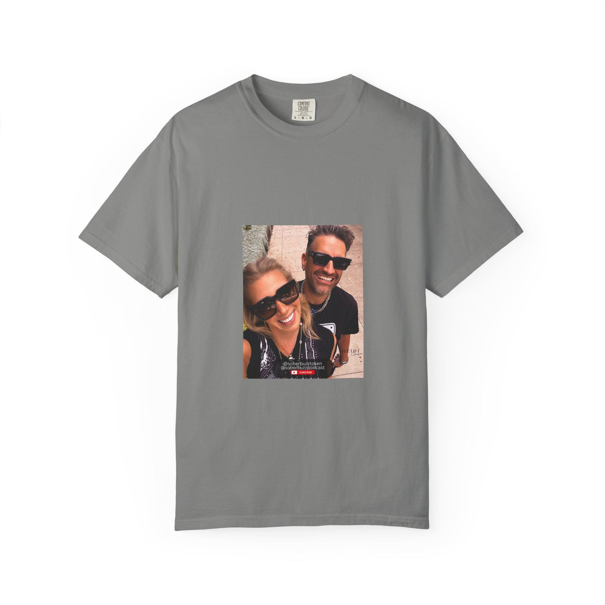 Garment-Dyed T-shirt featuring Sober Buzz Design, Casual Wear, Gift for Friends, Unisex Style, Summer Fashion, Relaxed Fit