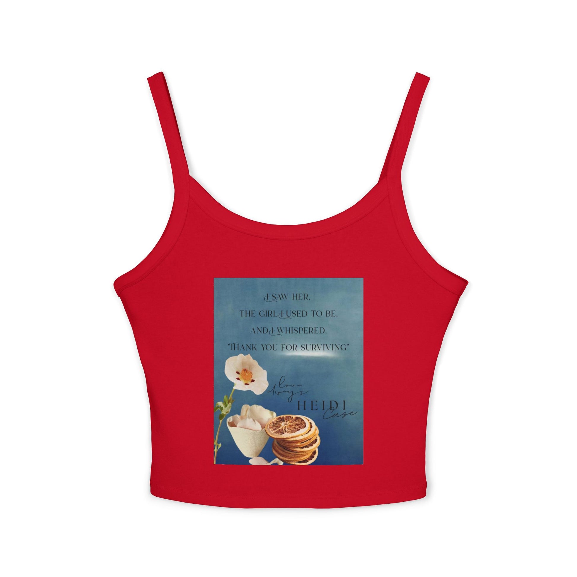 Sober.Buzz Exculsive Inspirational Collection Women's Spaghetti Strap Tank Top, Motivational Top, Casual Wear, Gifts for Friends, Summer Clothing, Relaxed Style