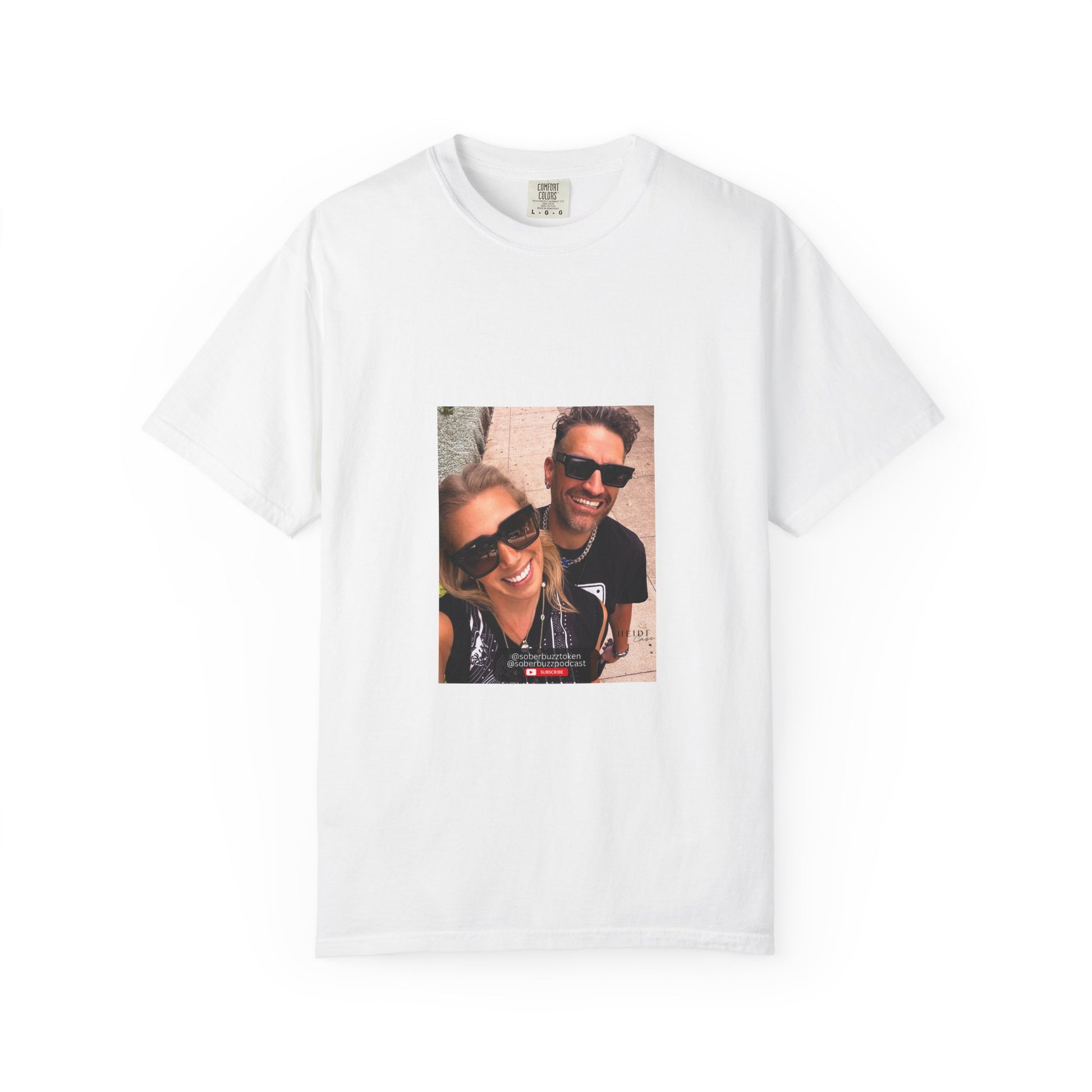 Garment-Dyed T-shirt featuring Sober Buzz Design, Casual Wear, Gift for Friends, Unisex Style, Summer Fashion, Relaxed Fit