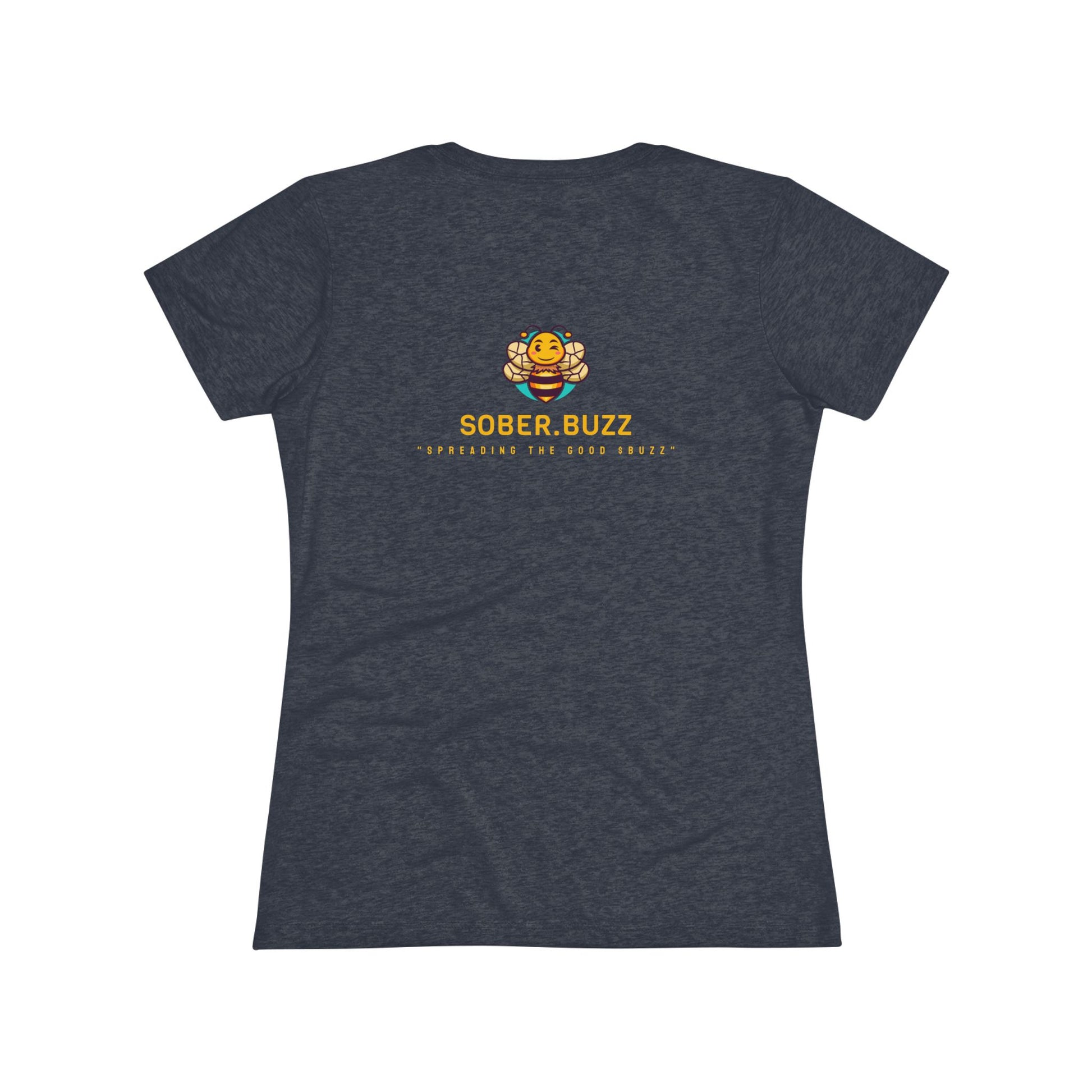 Sober.Buzz Exclusive Inspirational Collection Tee, Motivational T-Shirt for Recovery, Gifts for Support, Women's Serenity Top, Self-Care Reminder Apparel