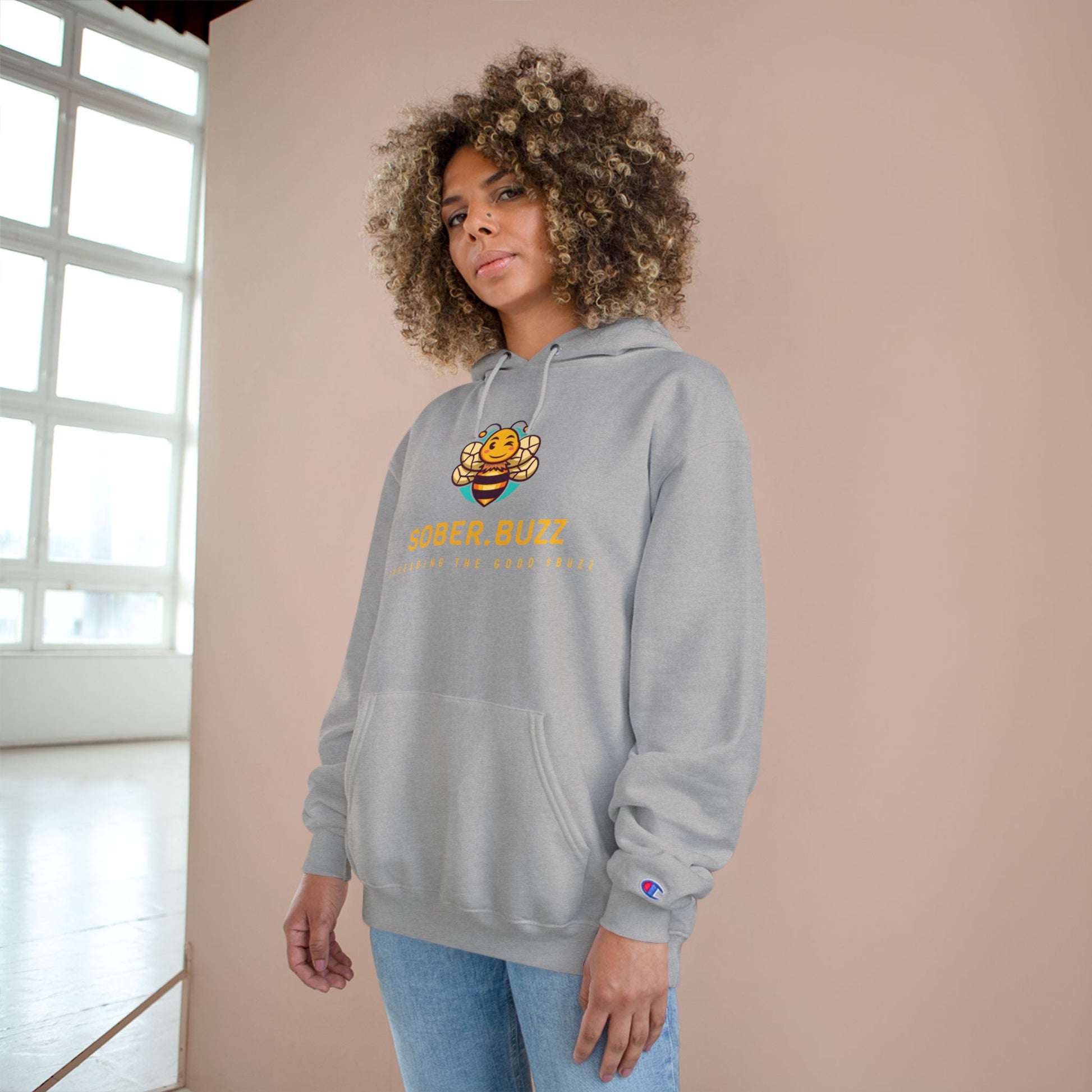 Sober.Buzz Hoodie | Unique Motivational Sweatshirt, Recovery Gift, Cool Casual Wear, Inspirational Apparel, Perfect for Events