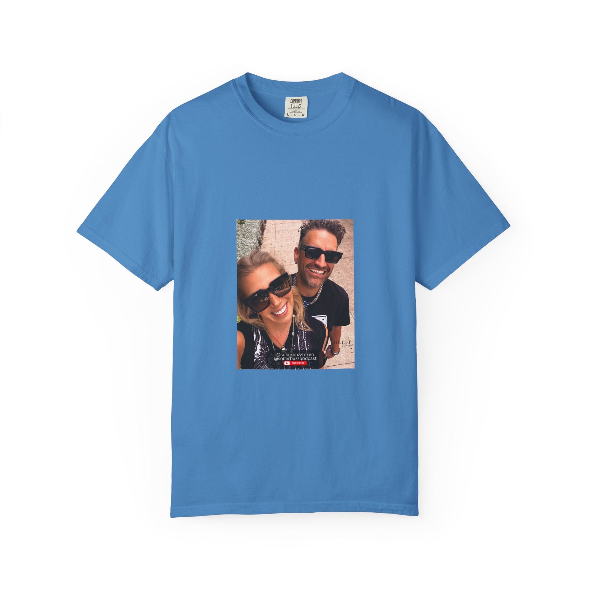 Garment-Dyed T-shirt featuring Sober Buzz Design, Casual Wear, Gift for Friends, Unisex Style, Summer Fashion, Relaxed Fit