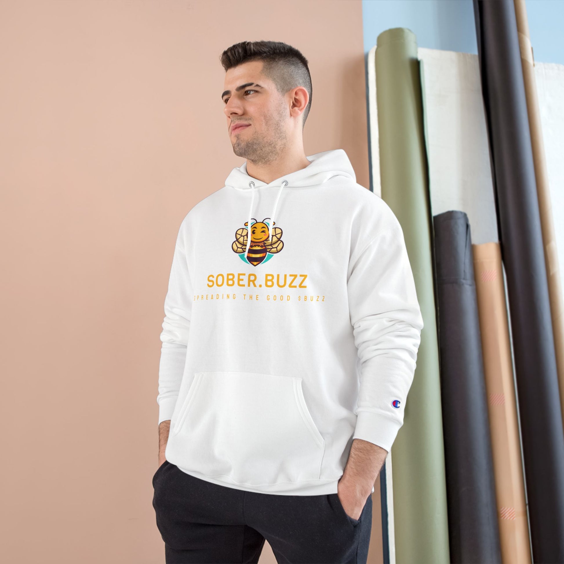 Sober.Buzz Hoodie | Unique Motivational Sweatshirt, Recovery Gift, Cool Casual Wear, Inspirational Apparel, Perfect for Events